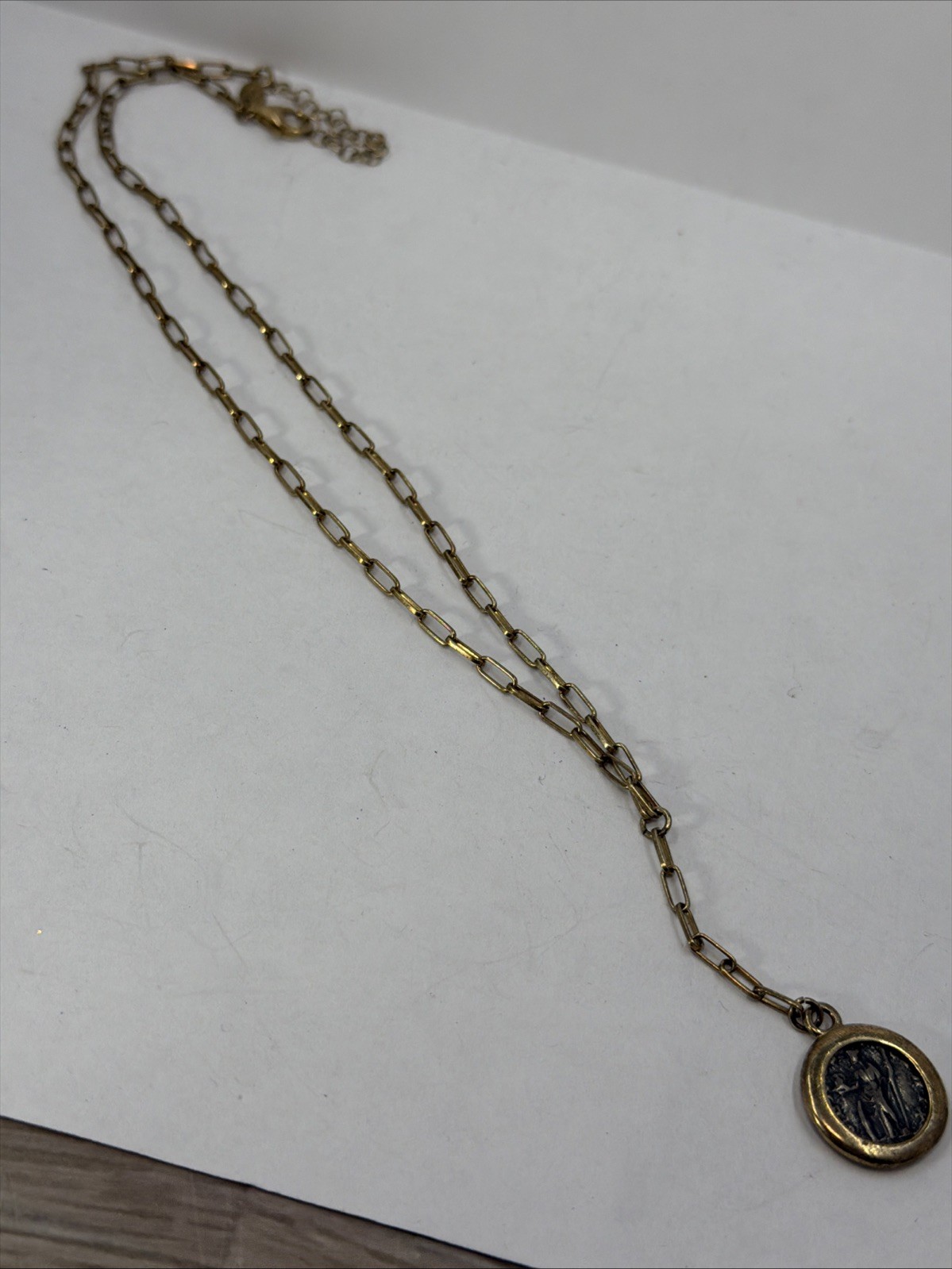 Vintage Dyadema Sterling Silver 925 Gold Vermeil Greek Roman Coin Link Necklace