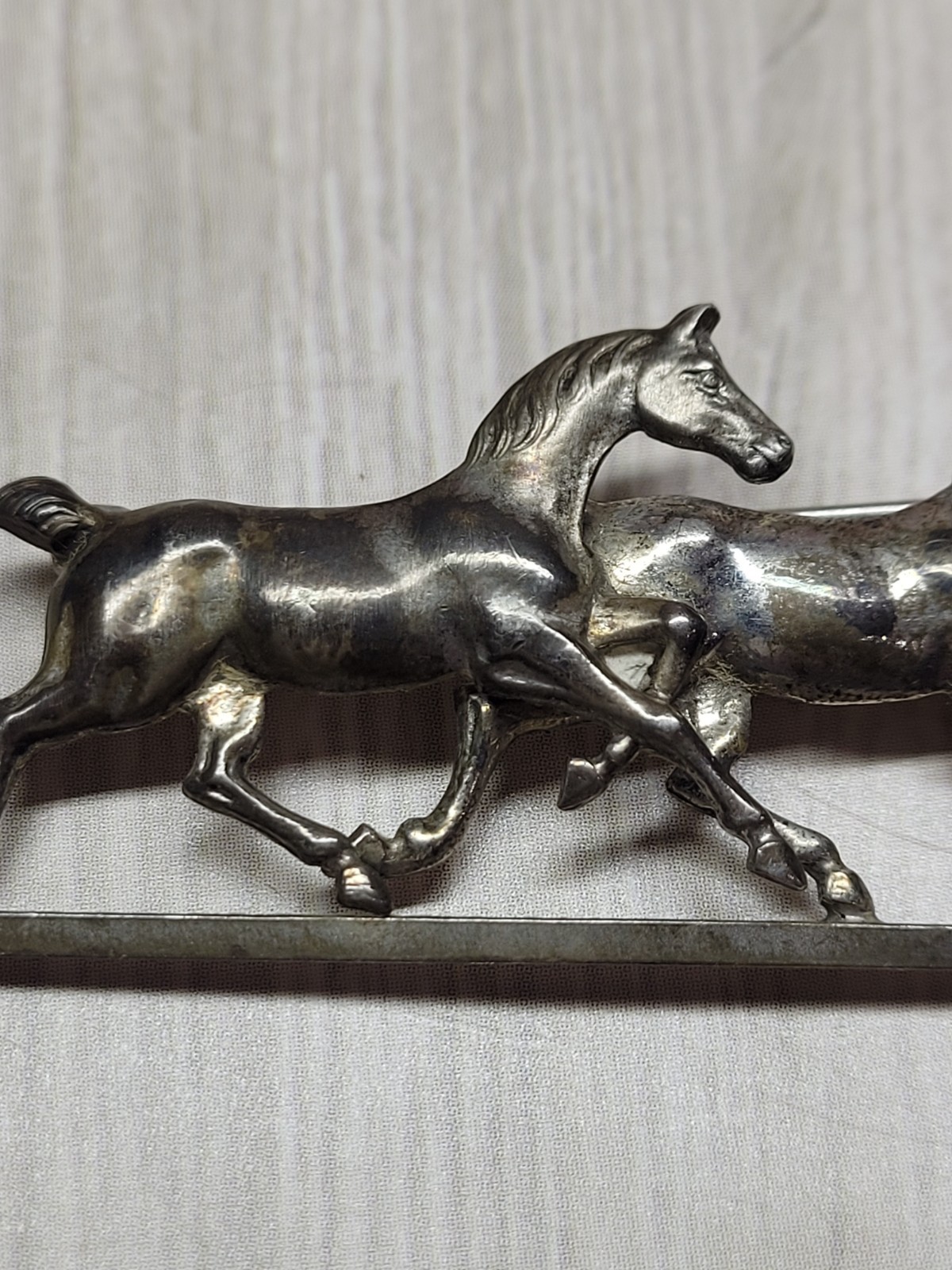 Vintage Sterling Silver Running Horse Brooch 925 Equestrian Pin Tested 6g