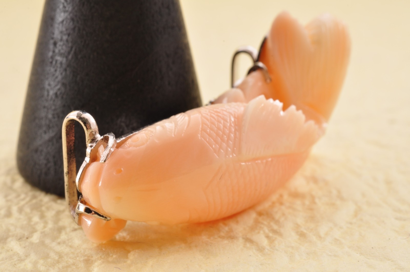 925 silver metal, Angel skin coral OBIDOME “Carp” Certificate, (total 51.0ct).