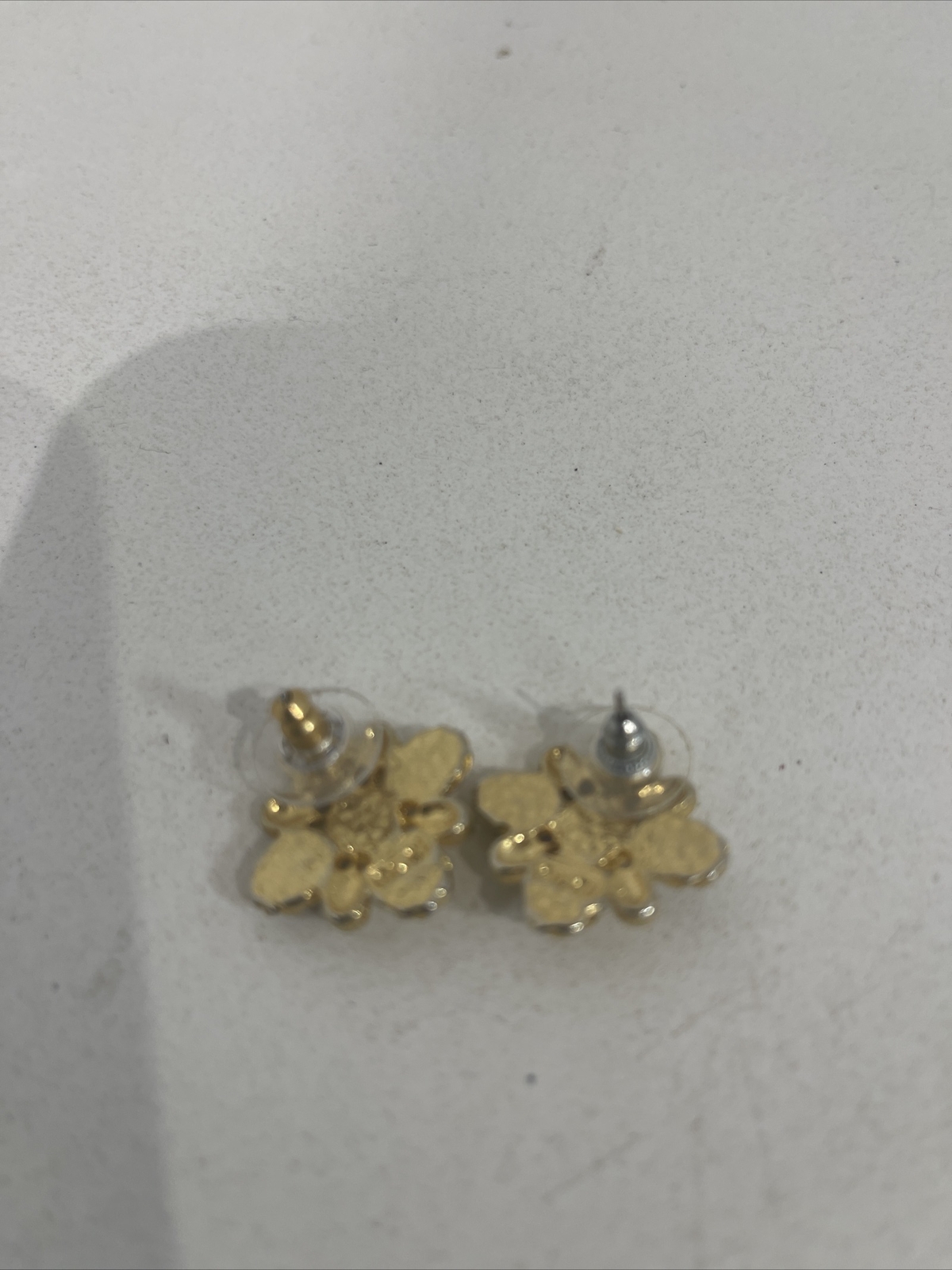 ESTATE EARINGS GOLD TONE WITH STONES