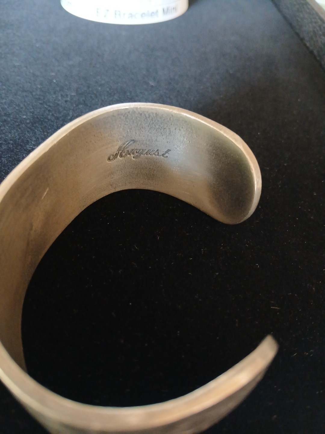 August Flower Salisbury Pewter Bracelet Cuff