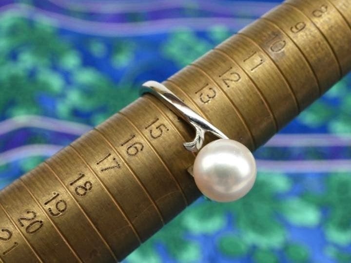 Authentic Vintage Mikimoto Japanese Pearl ring K14