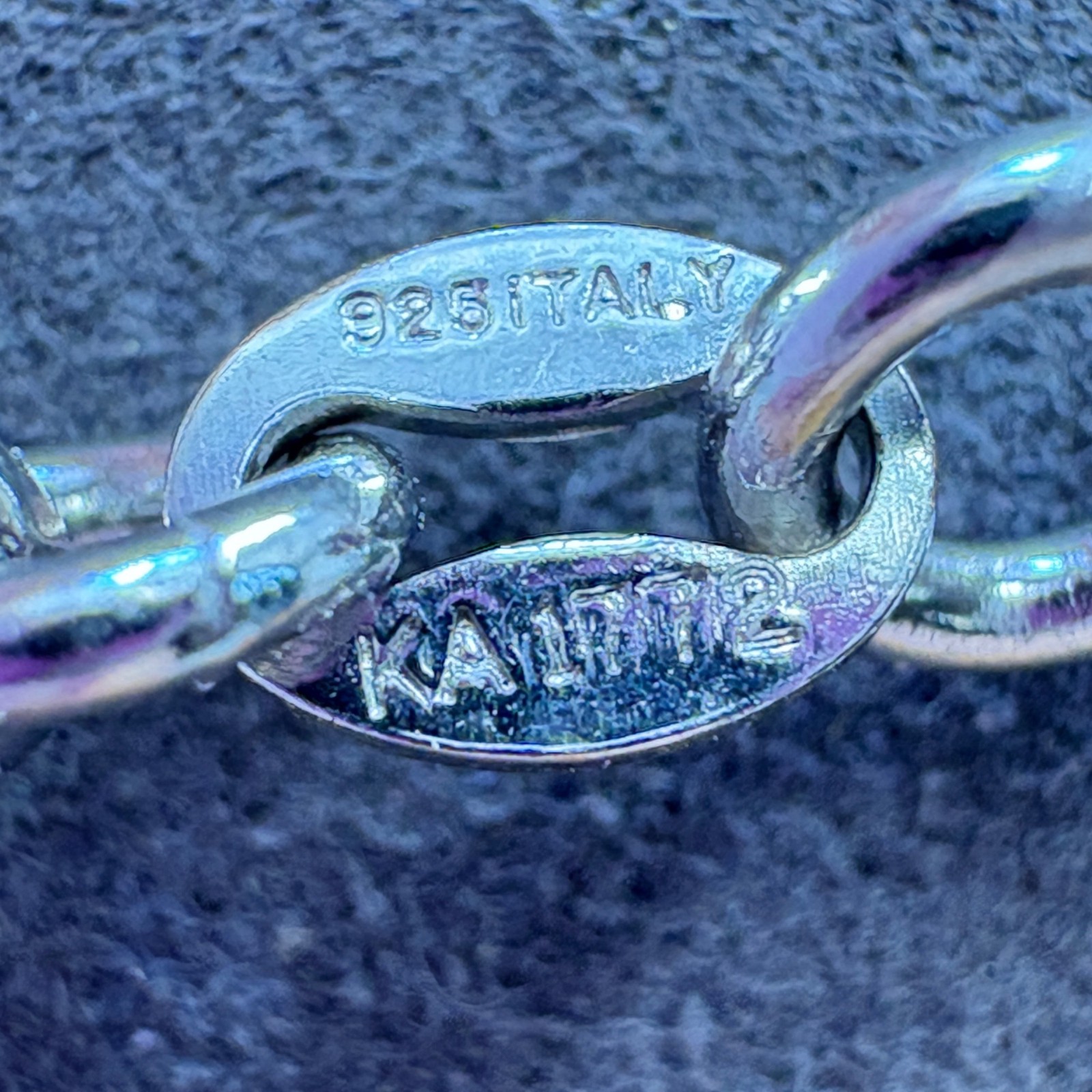Heart Tag Round Link Chain Bracelet VTG Sterling Silver 925 Size 7.5″ Length