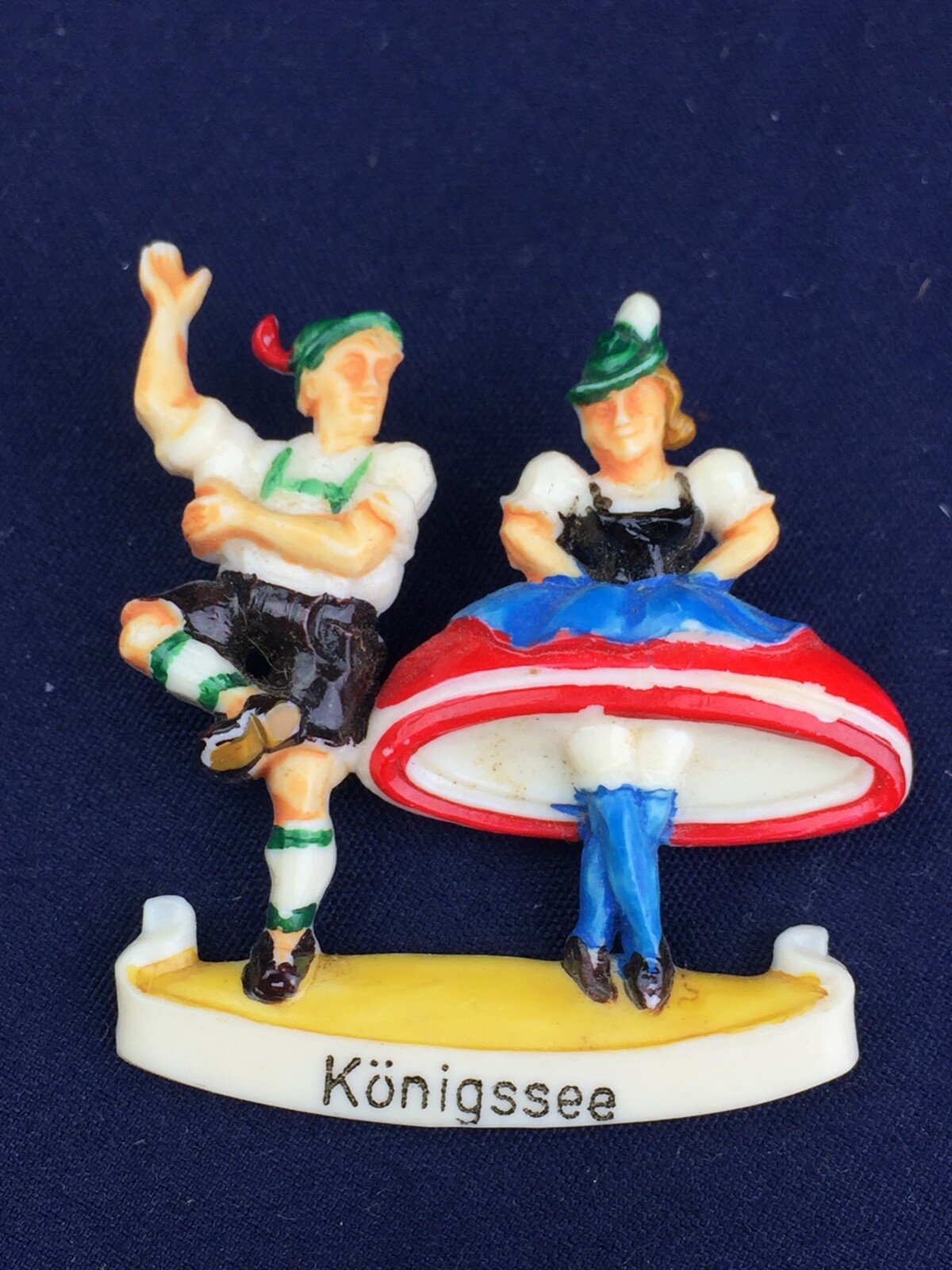 Collection of 8 Vintage German Celluloid Souvenir Pins Konigssee Wien