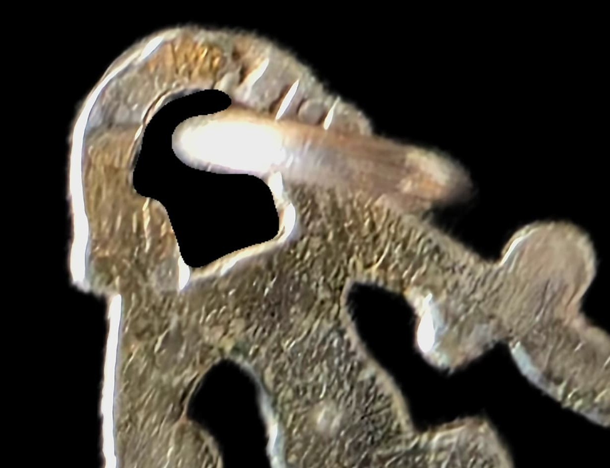 Fine Antique 19Th Century Silver Calvary Virgin Mary Jesus Pendant C 1875