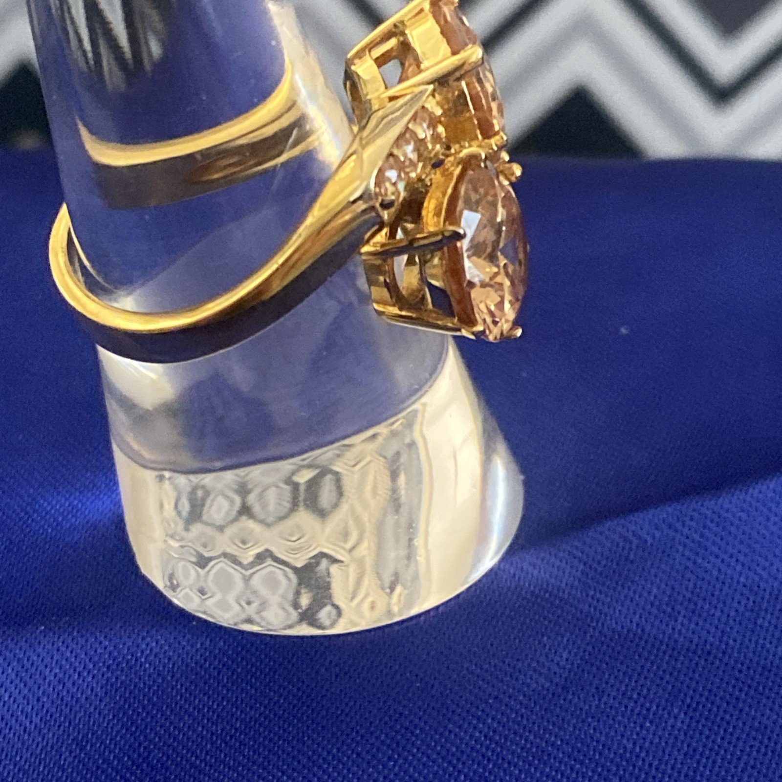 Charles Winston CWE Citrine CZ Ring Size 8