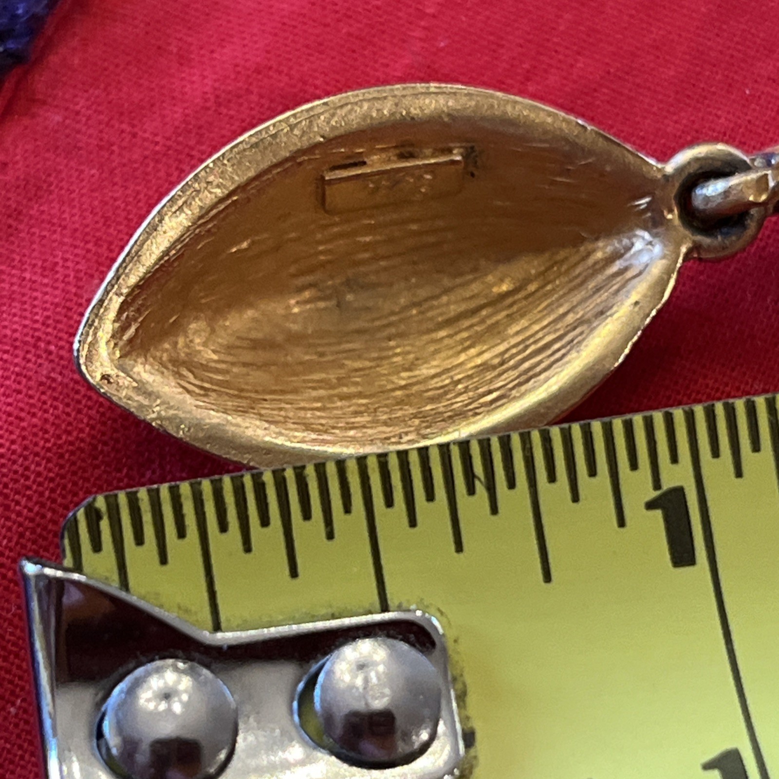 Vintage XEJA Matte Gold Dangle Drop Clip On Earrings Statement Classic