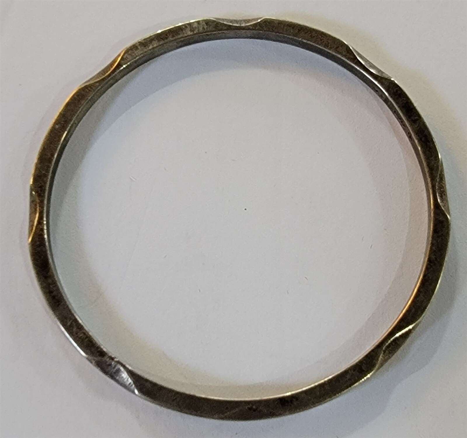 Vintage Beautiful Sterling Silver 925 Mexico Bangle Bracelet Tarnished