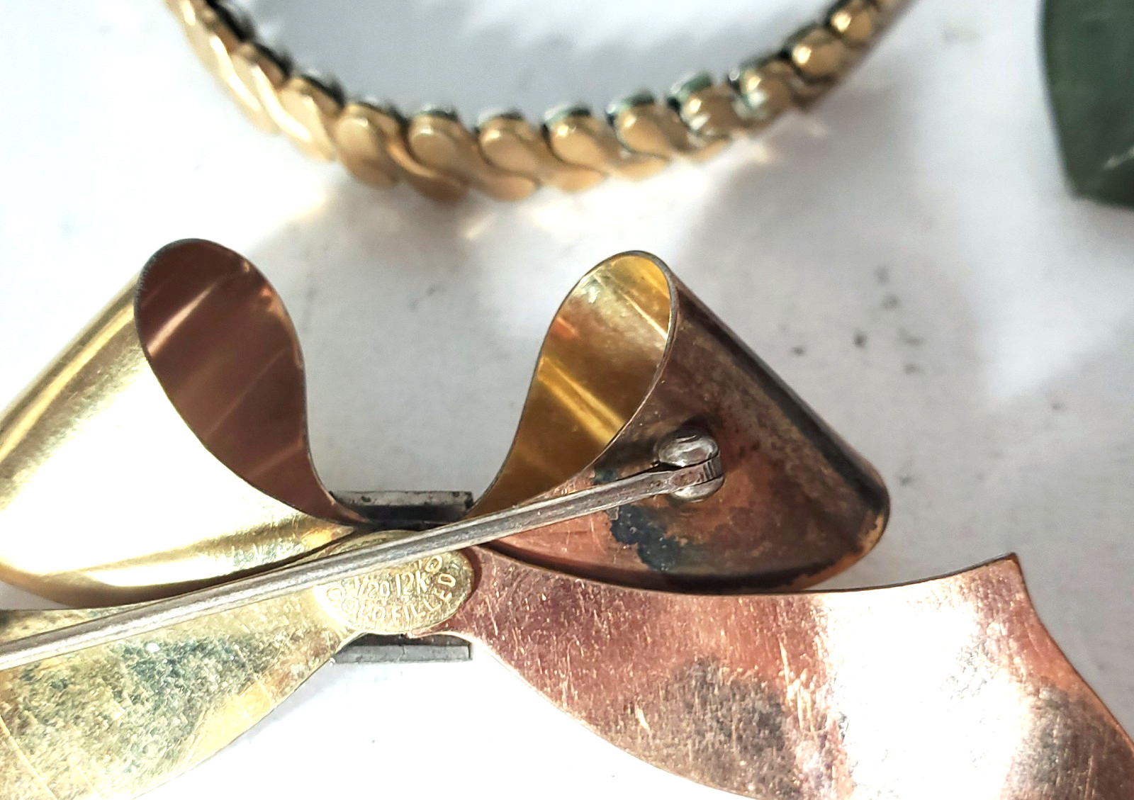 Victorian Edwardian 2 Deco Gold Filled Wear Repair Craft Scrap Jewelry Lot 11 Pc