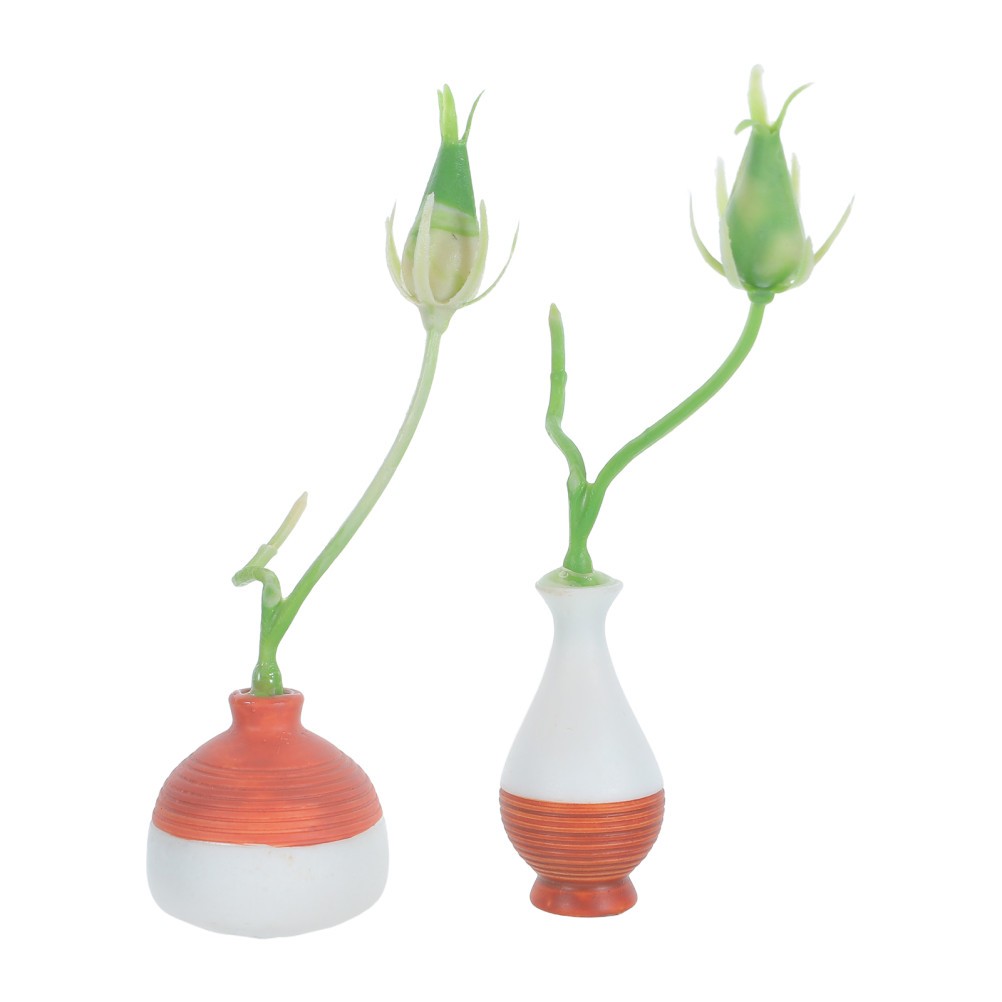 2 Pcs Simulated Bonsai Simulation Gardening Flower Artificial Plants