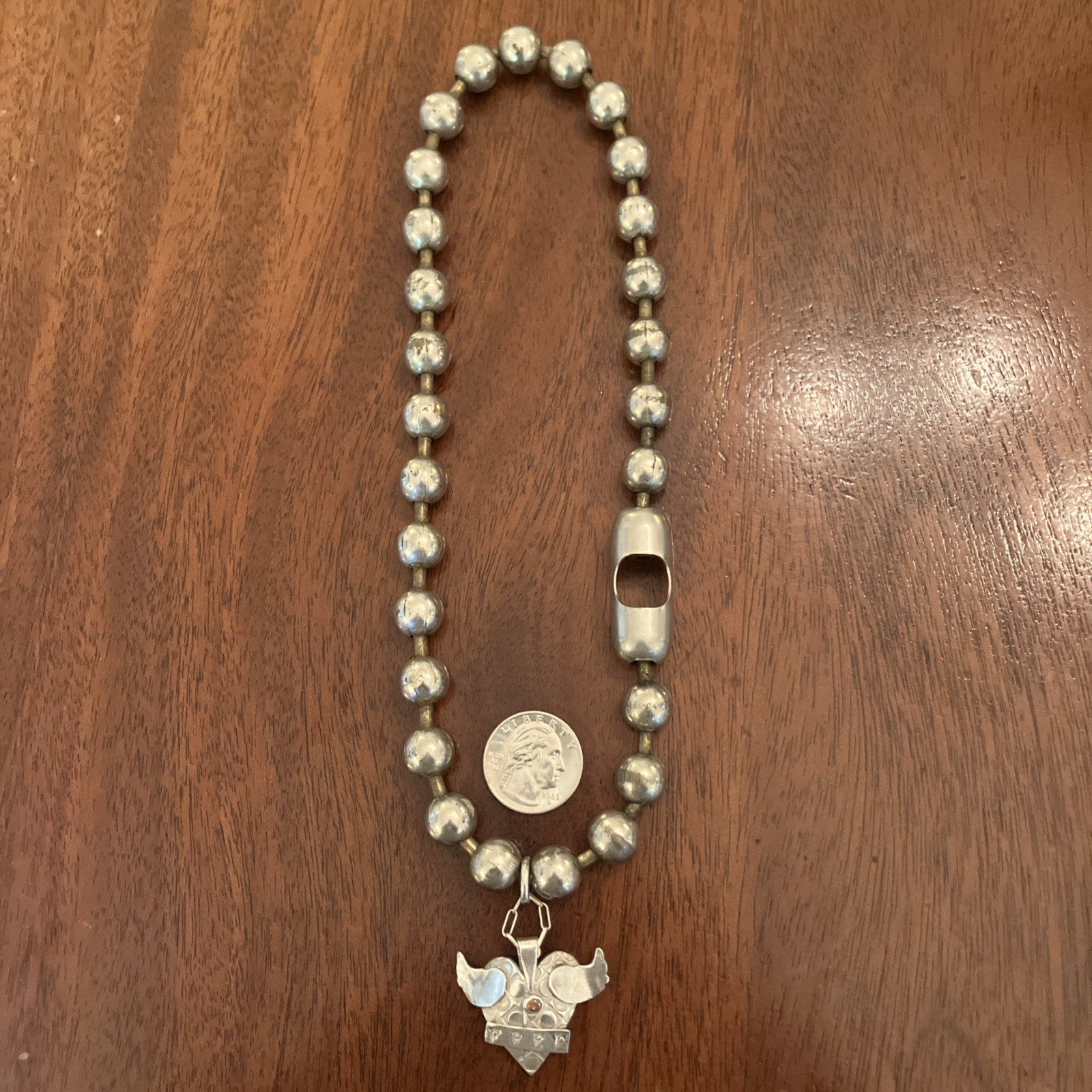 19 3/4” SS Steel Citrine Artisan Vintage 1-of-a-kind Necklace STORE CLOSING