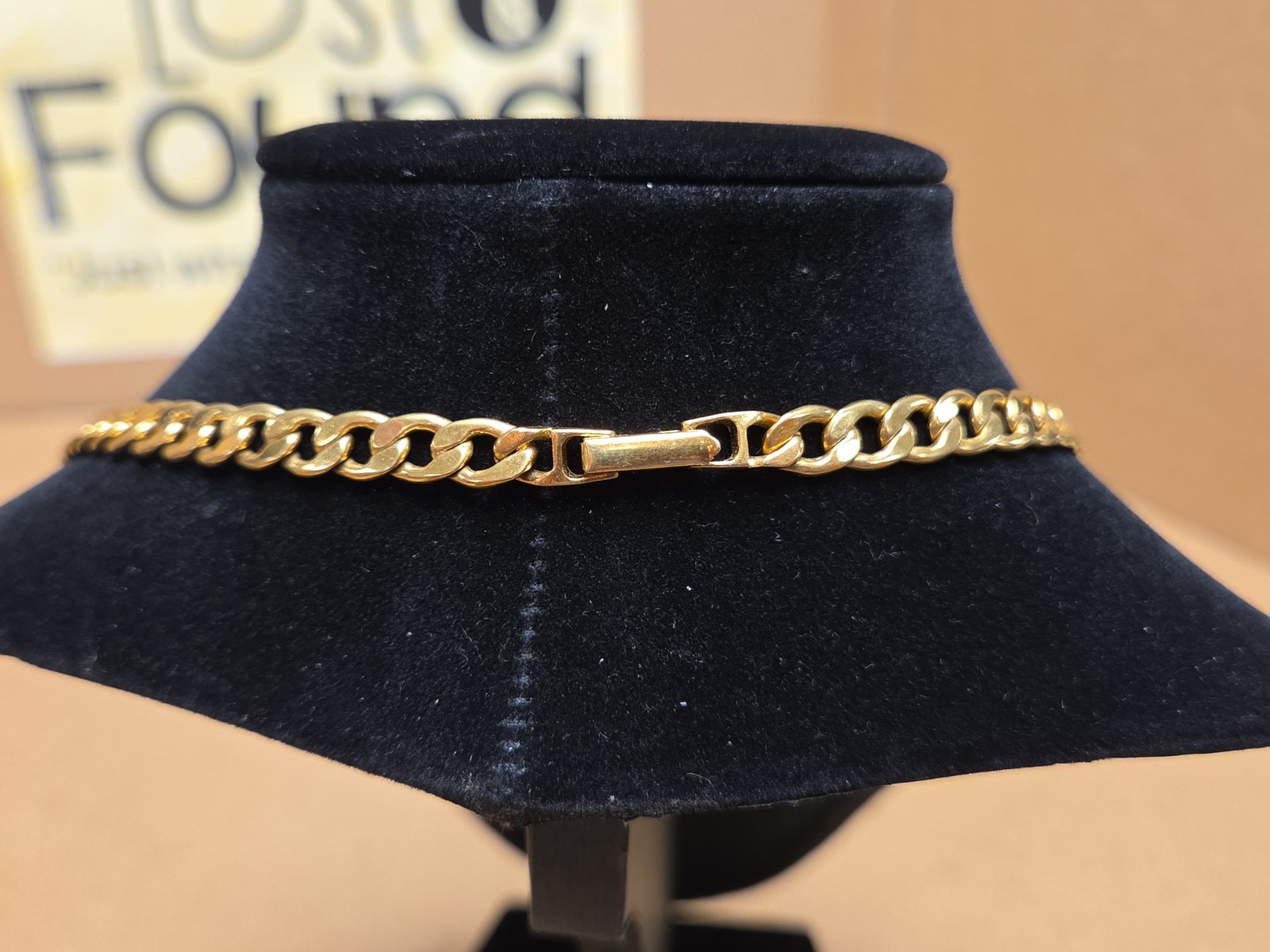 Vintage Avon Gold Tone Versatile Convertible Cuban Chain Necklace Set 18″