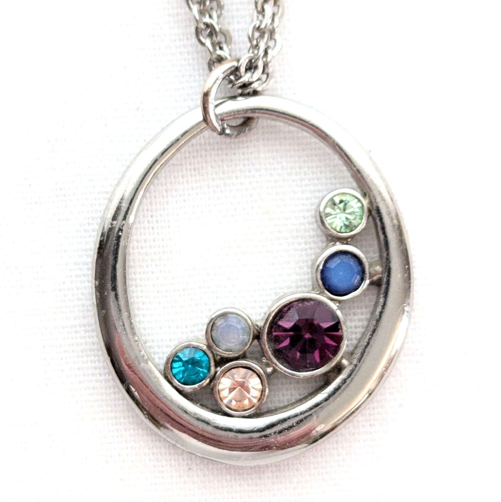 Lia Sophia Off Beat Pendant Necklace Boho Modernist Style Jewelry Adjustable 21″