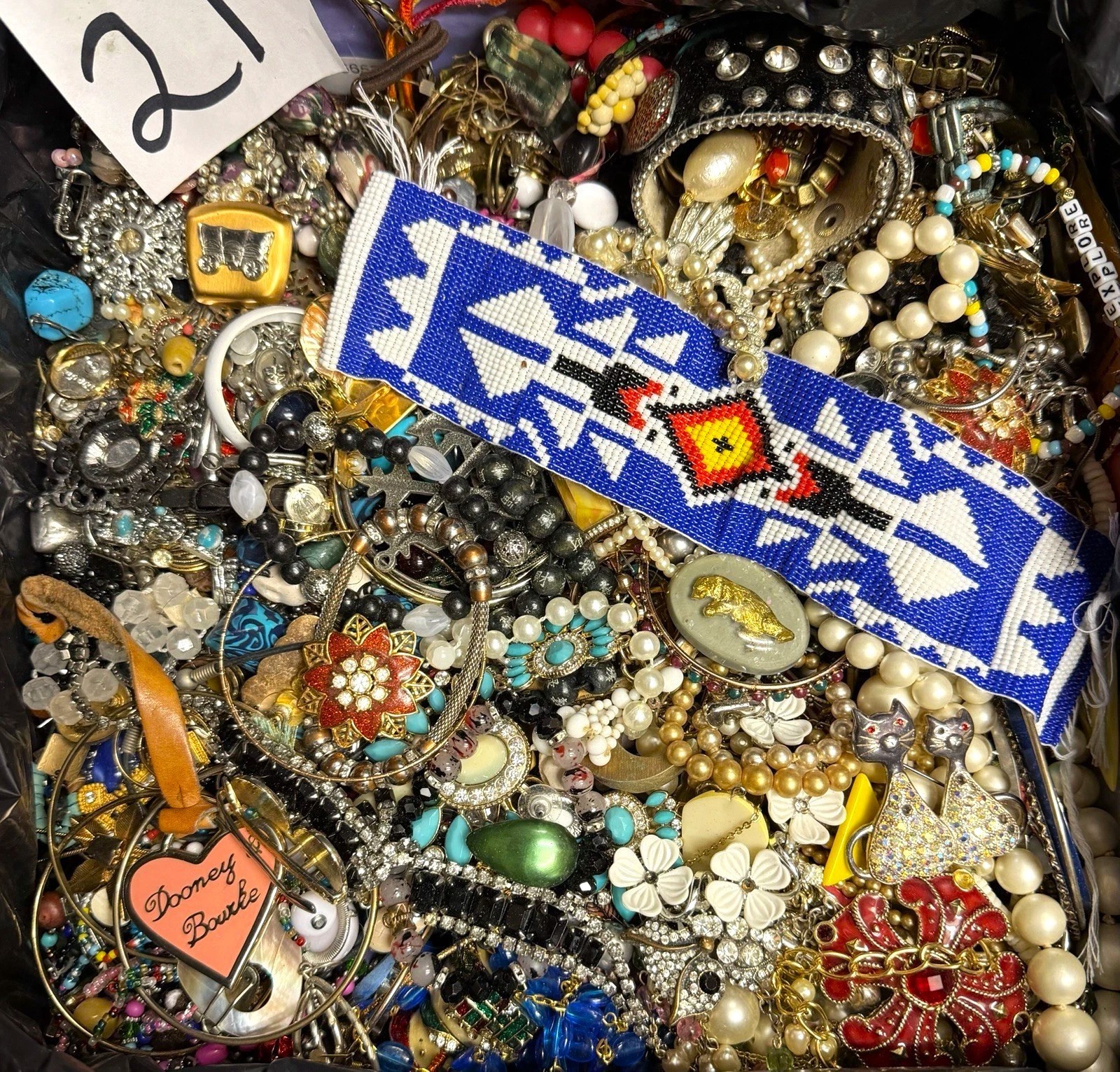 Jewelry Lot 7 Lbs Pounds Unsearched Junk & Wear Vintage & Mod Tangles Treasure