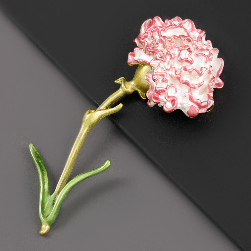 Exquisite Flower Brooch Pin Carnation Lapel Pin Collar Lapel Pin Jewelry