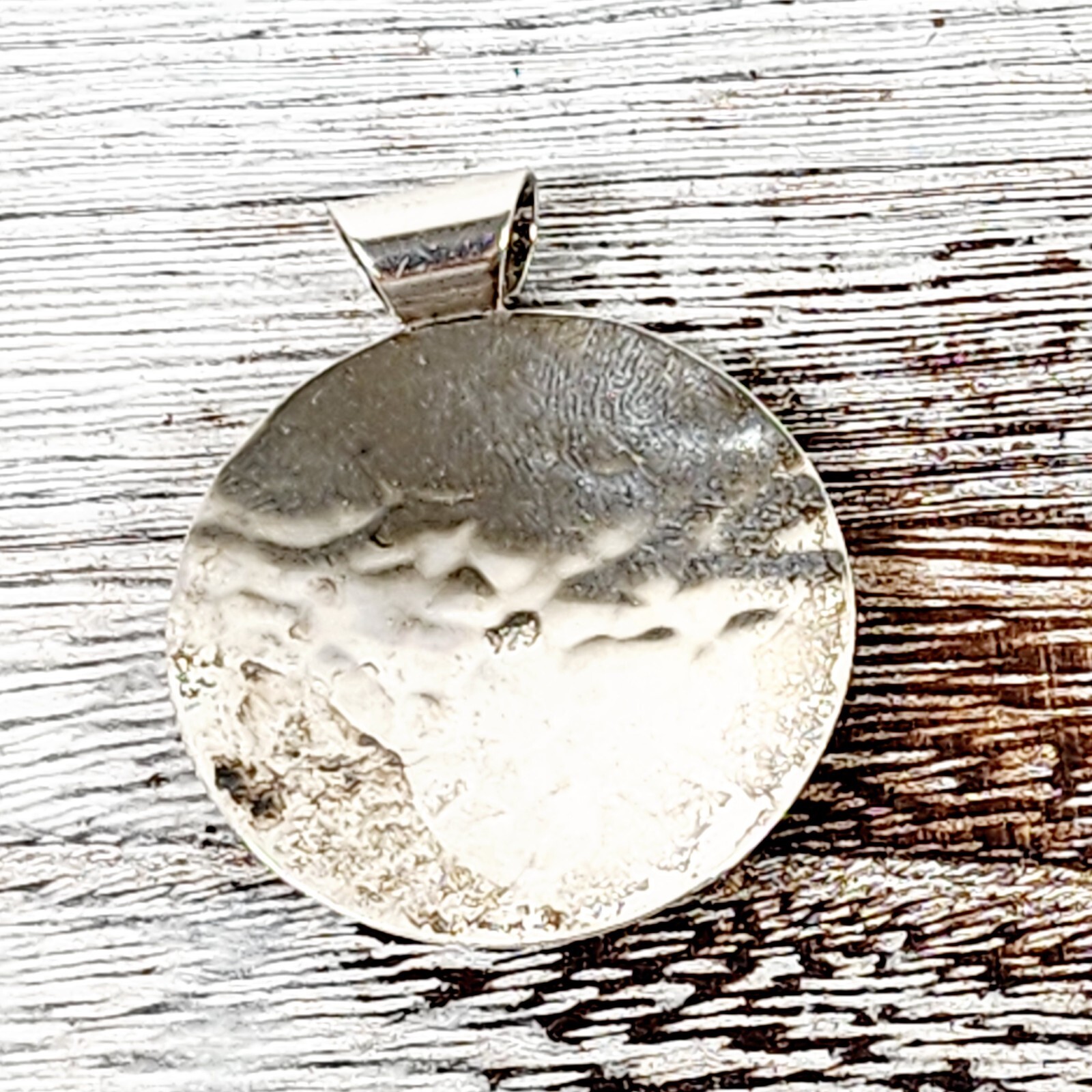 VINTAGE DOMINIQUE DINOUART TWO TONE STERLING SILVER 925 PENDANT SOUTHWEST RETRO