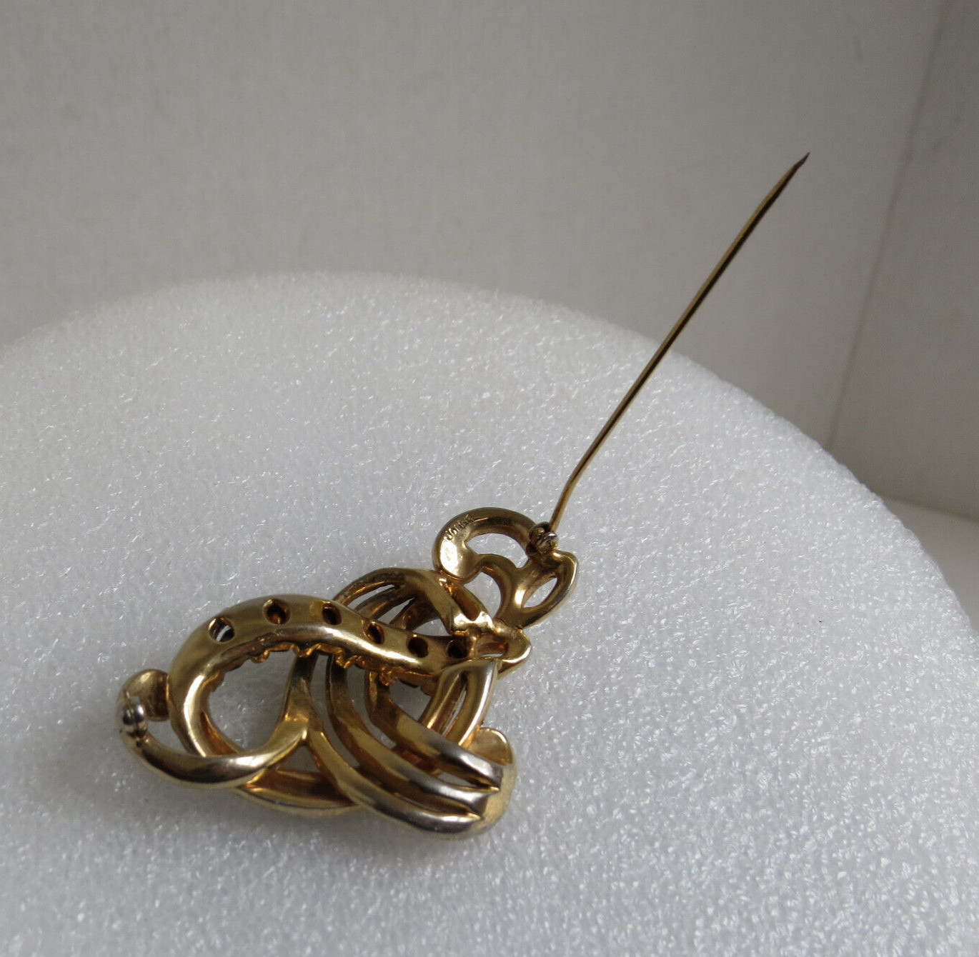 Vintage Signed JOLLE Gold Wash Silver Art Nouveau Art Deco Brooch