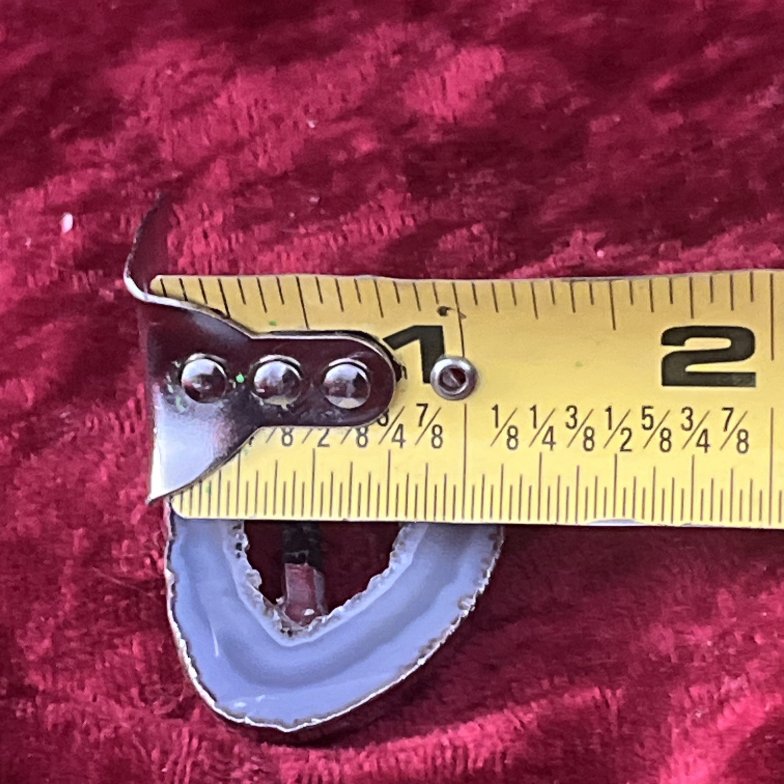 Sterling 925 Silver Dipped Outline & Quartz Mount & Oval Agate Geode Outline
