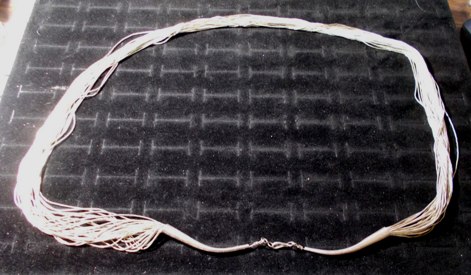 Antique 28 inch sterling necklace and Earring Set Absolutely Beautiful!