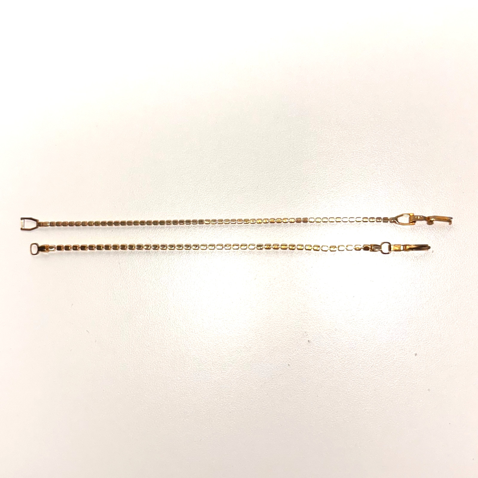 BRACELETS 2 ct set tennis rhinestone goldtone metal sisters mother daughter vint