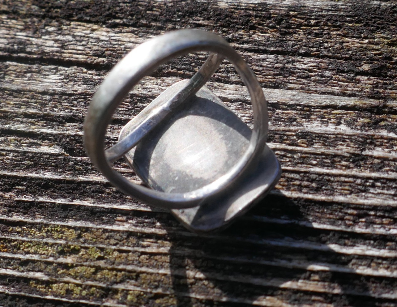 Vintage Southwest Style Sterling Silver & Turquoise Ring – Size 4.25