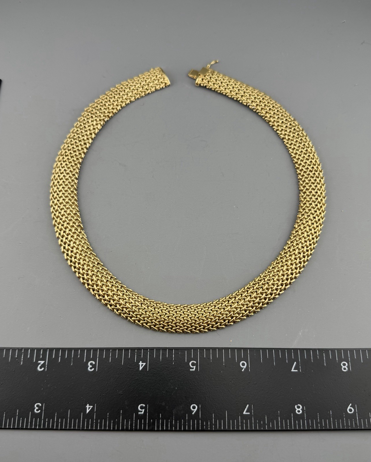 Vintage DYADEMA ITALY 925 Sterling Silver Gold Wash Necklace 76 GRAMS