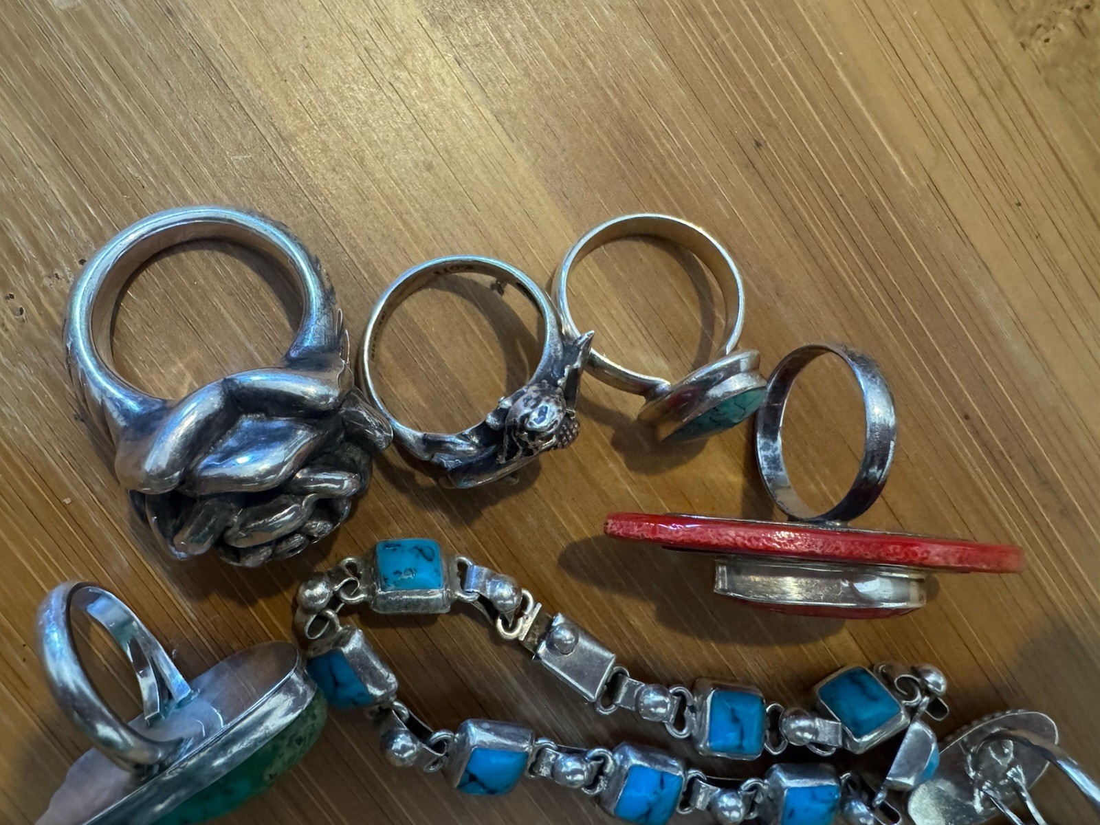 vintage sterling silver jewelry lot