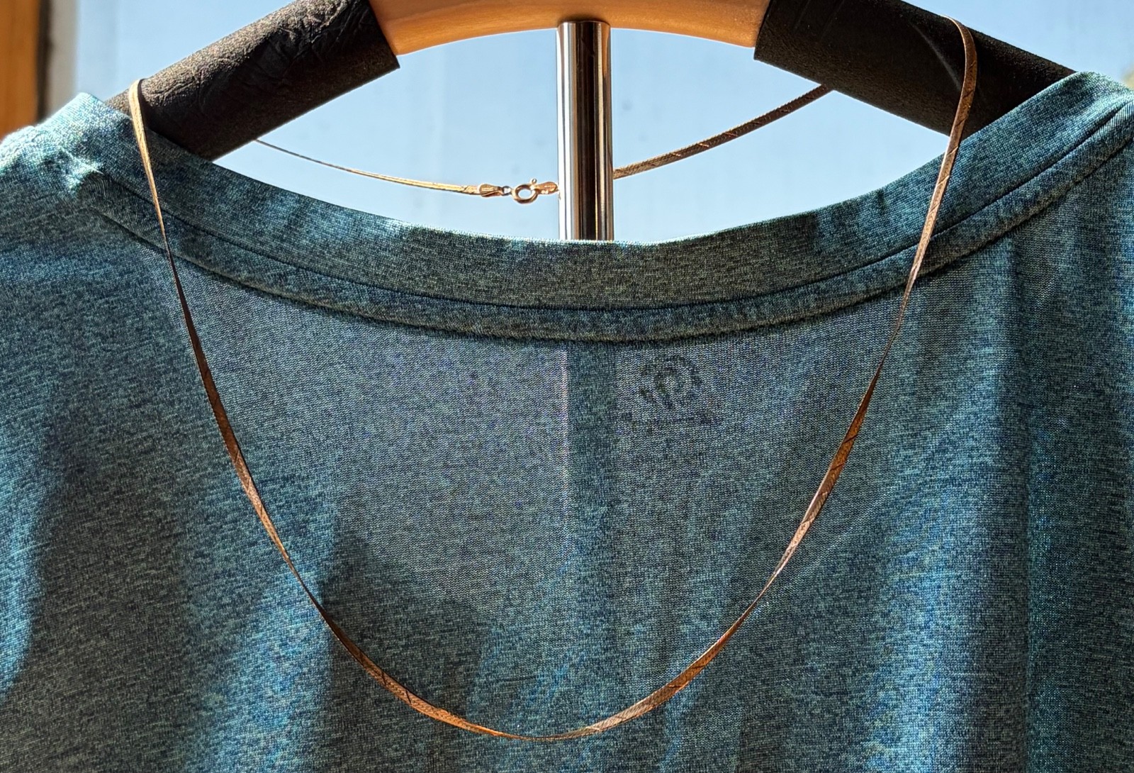 NECKLACE : HERRINGBONE GOLD-FILLED CHAIN #5 : 23.5 inches