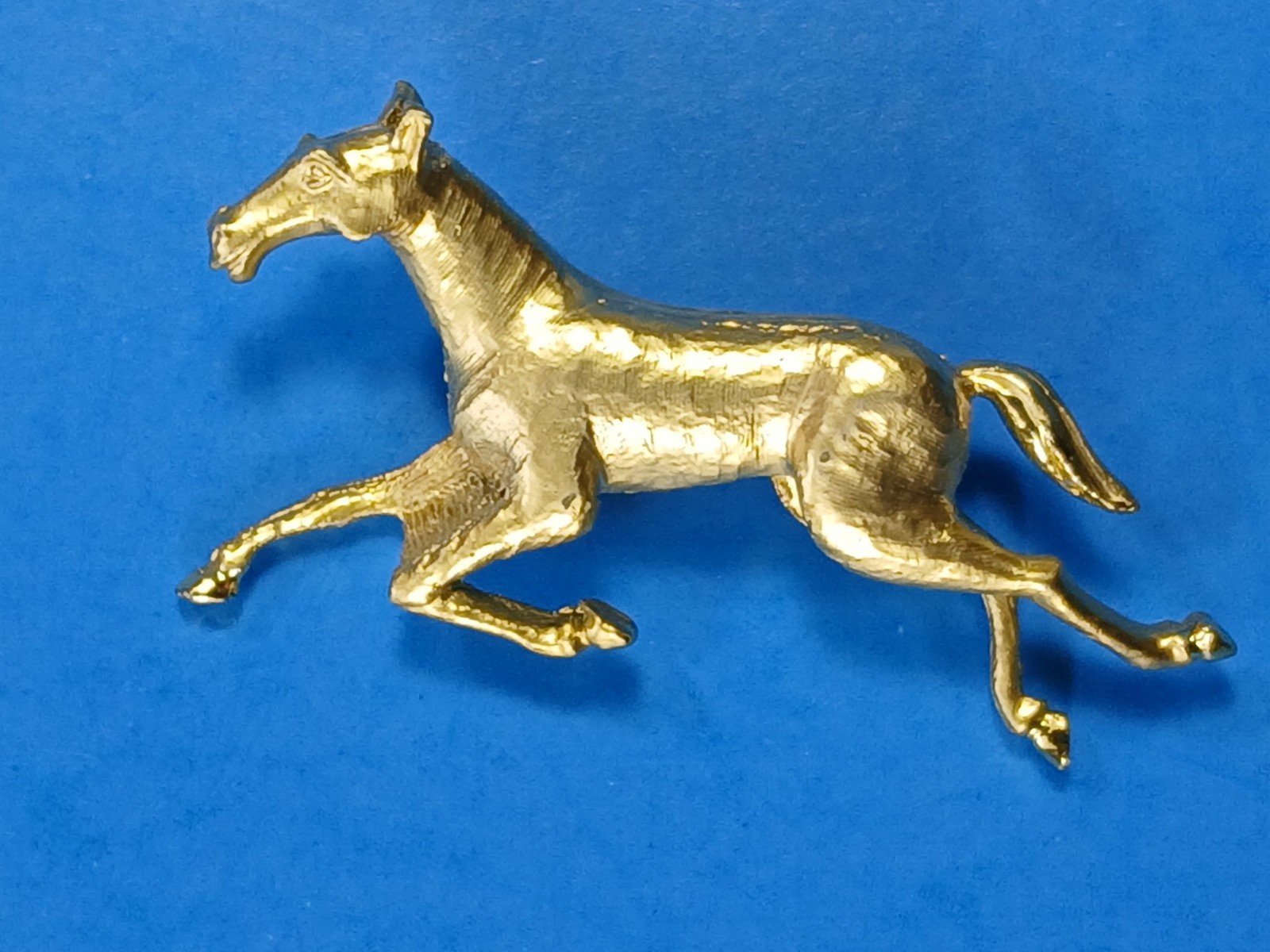 Horse Pins Brooches Running Gallop Brushed Satin Finish 2” Stallion LOT OF THREE