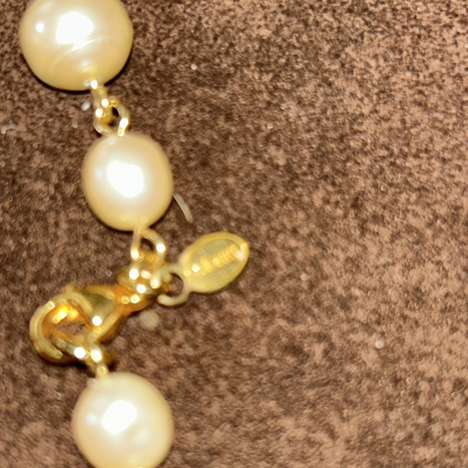 Vintage Monet Necklace With Untested Pearl Like Beads