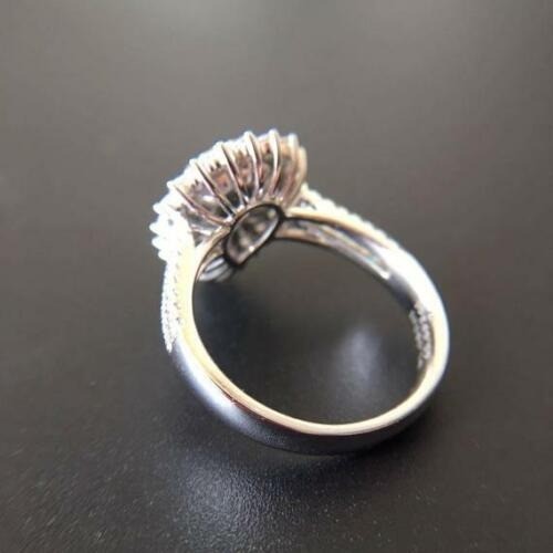 3.30 Ct Canary Diamond Art Deco Antique Vintage Wedding Ring 925 Sterling Silver