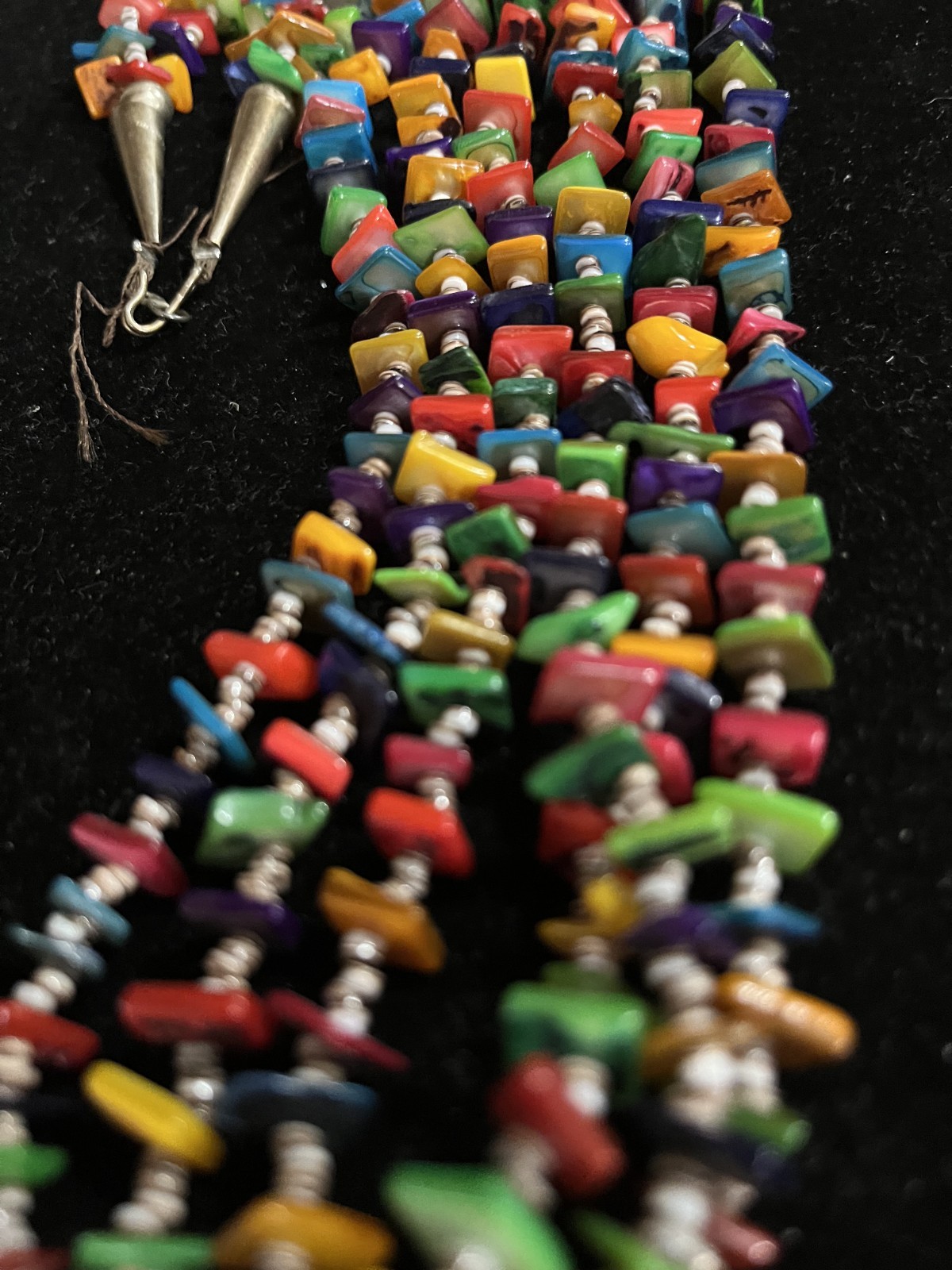 Color Color And More Color. Chipped Stone Very Vintage Necklace