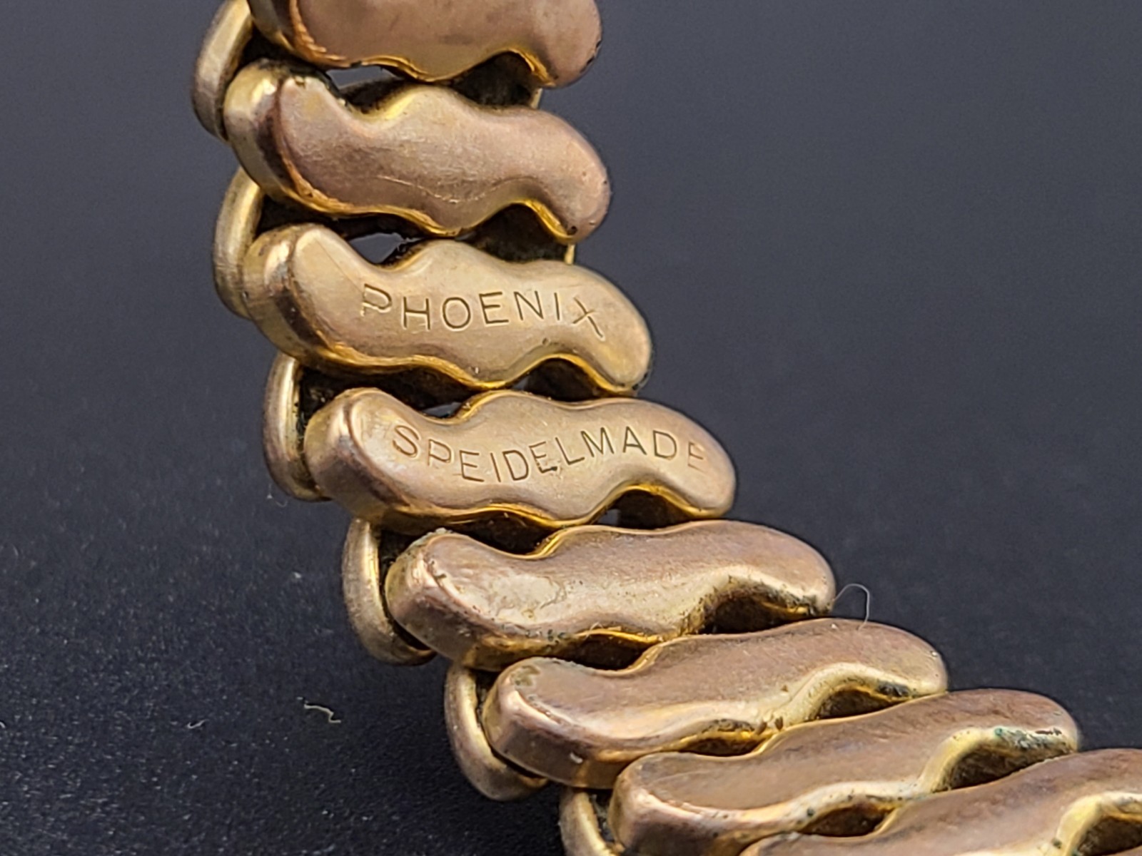 Vintage 1940s WWII Speidel Phoenix Gold-Filled Sweetheart Expansion Bracelet…