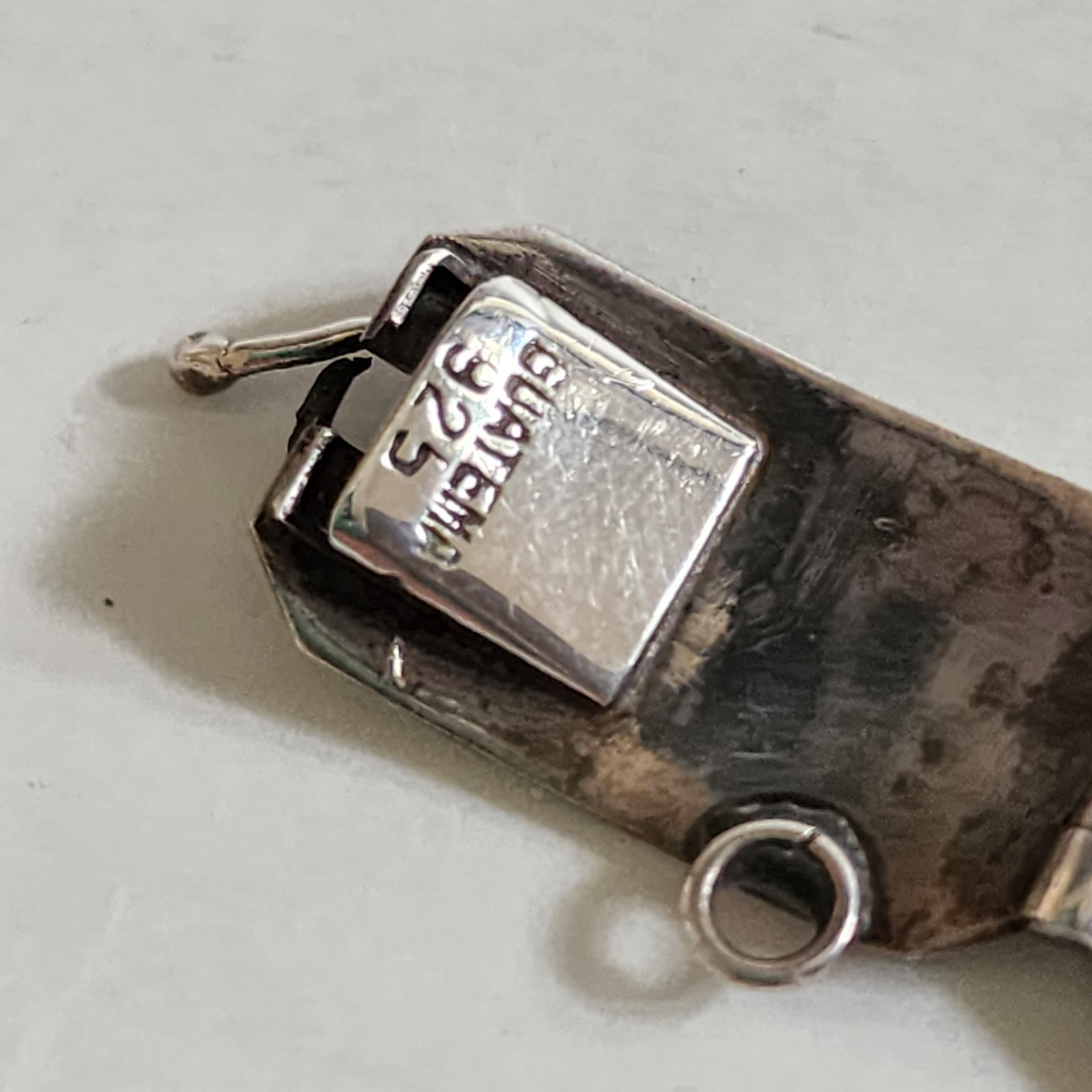Vintage 925 Sterling Silver 7 Panel Hinged Guatemala Ethnic Mayan Bracelet 6″