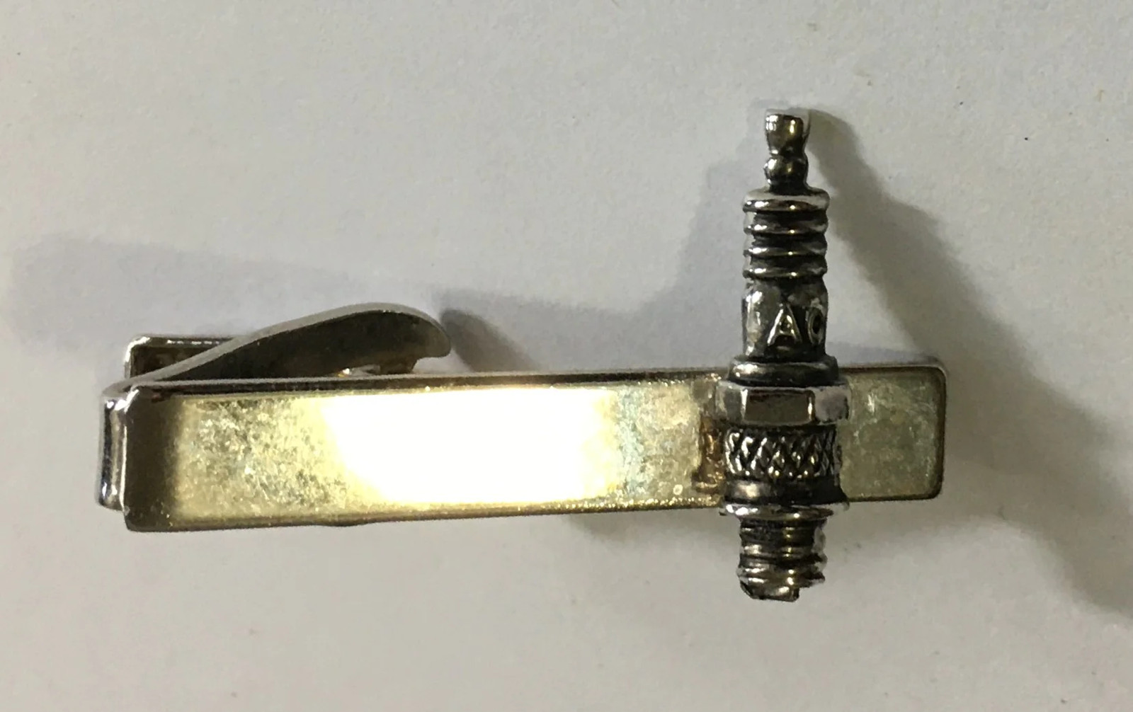 Vintage AC Spark Plug Tie Clip (1000964)