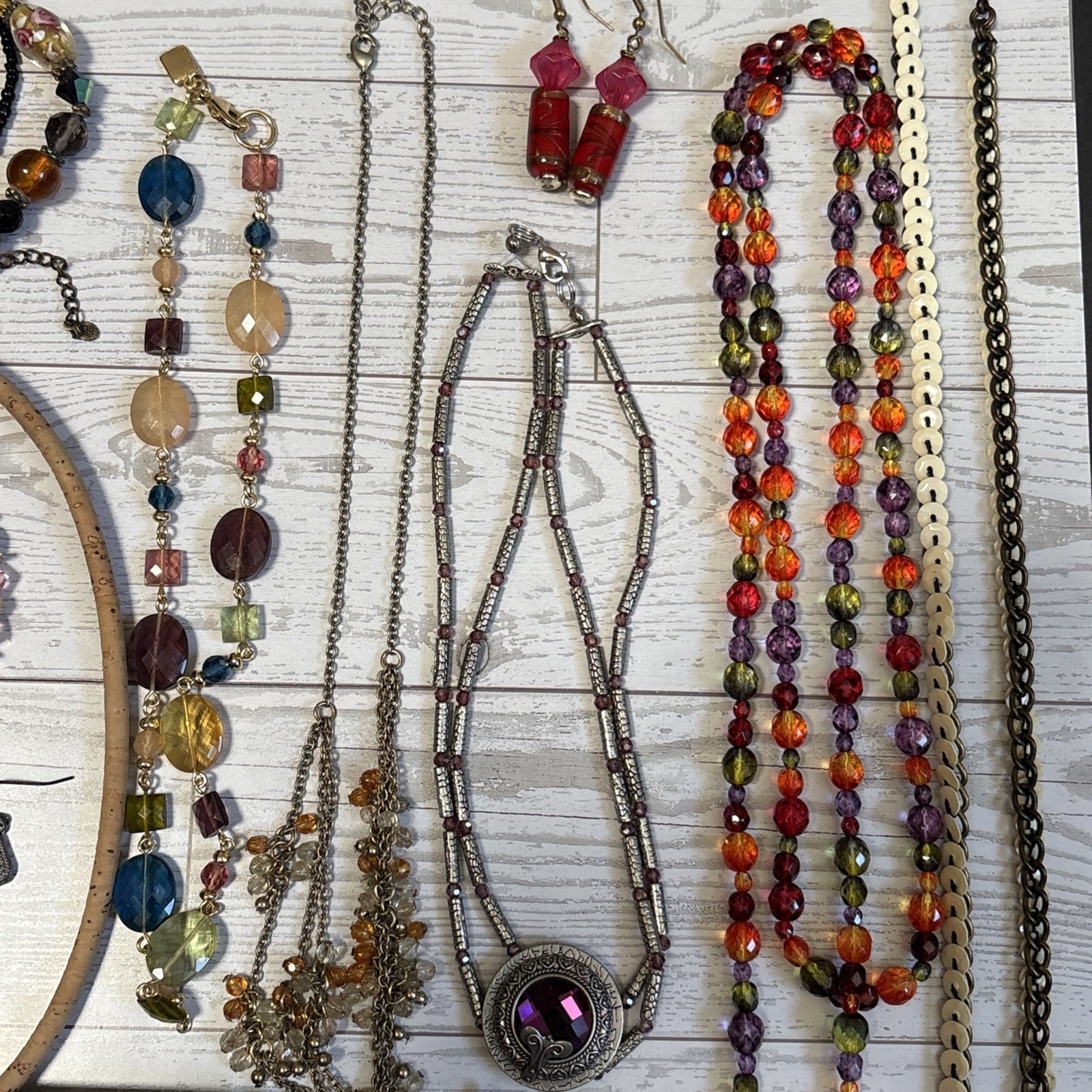 Grandma’s Vintage 2 Modern BOHO Estate Junk Drawer Lot Jewelry Beads Chains Etc.