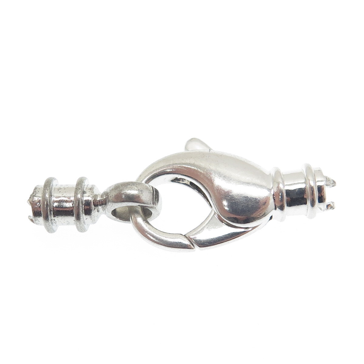 LALOOP 925 Sterling Silver Vintage Bracelet / Necklace Lobster Claw Clasp Lock