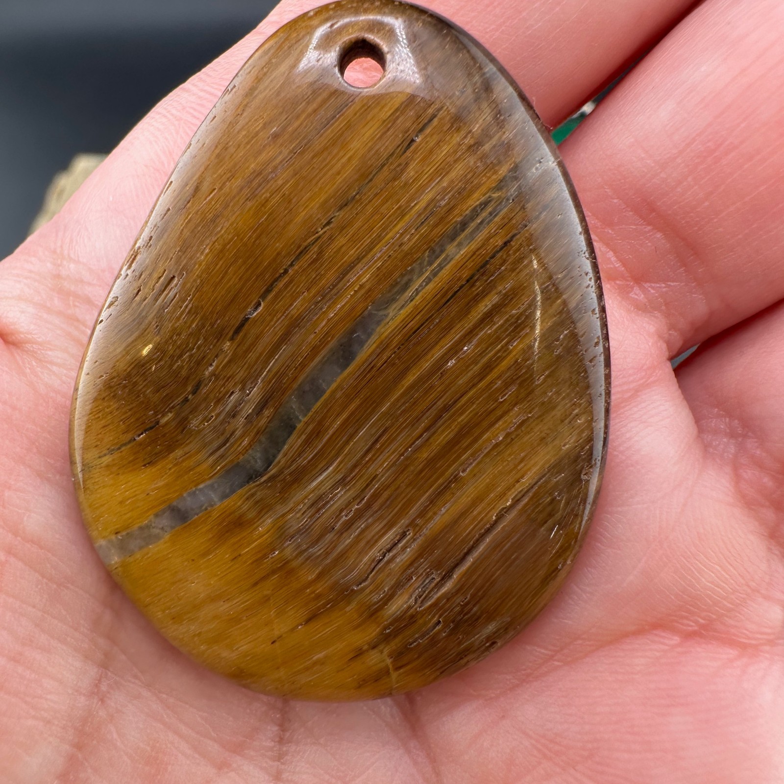 Vintage Gemstone Pendant Charm Lot Jade Quartz Agate Tigers Eye Jasper 25+