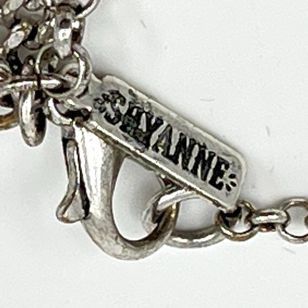 VTG Shyanne Southwest Boho Silver Tone Multi-Layer Mixed Stone Faux Fur Necklace