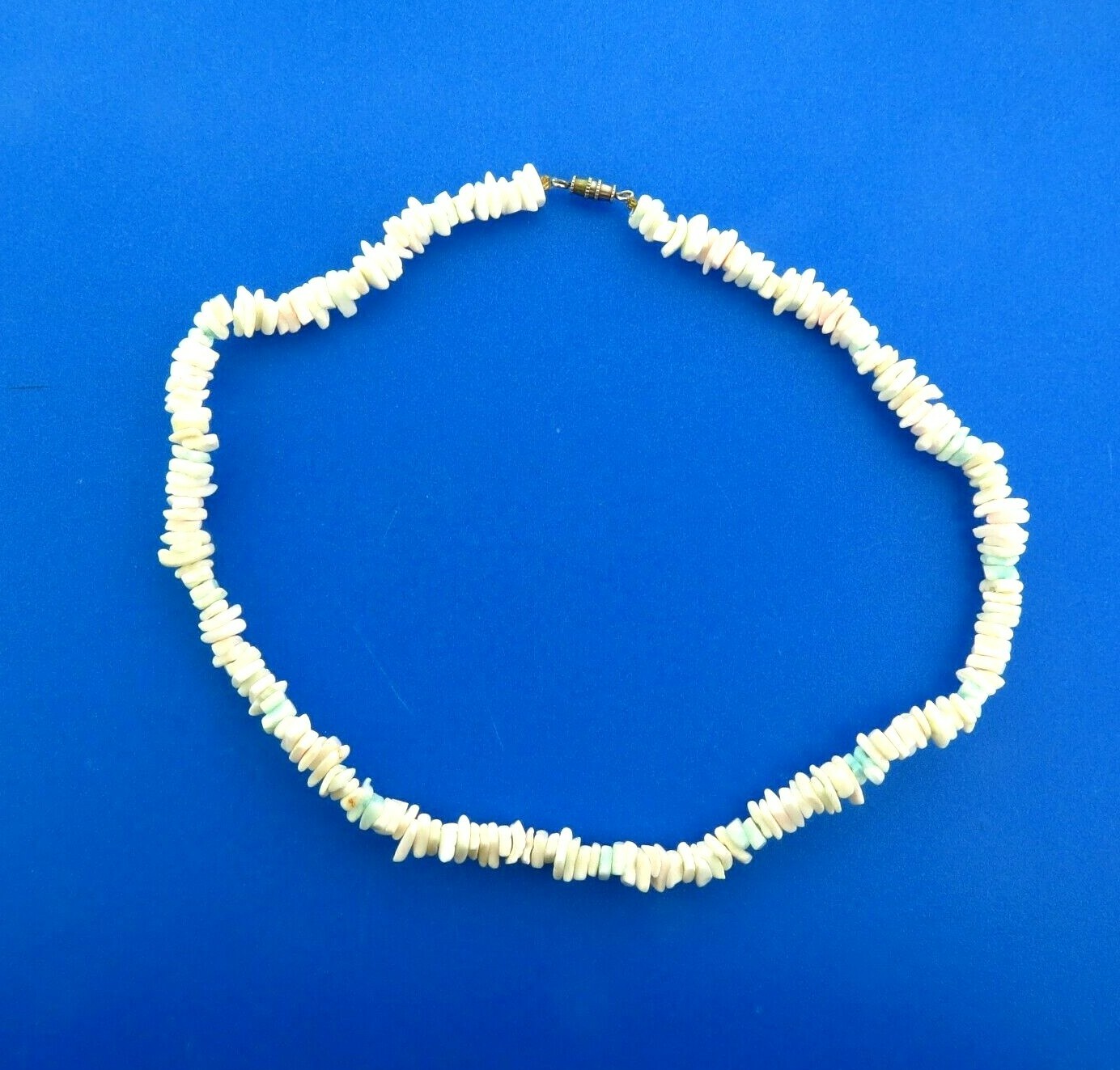 Vintage Shell Necklace 8mm 16.5 inch