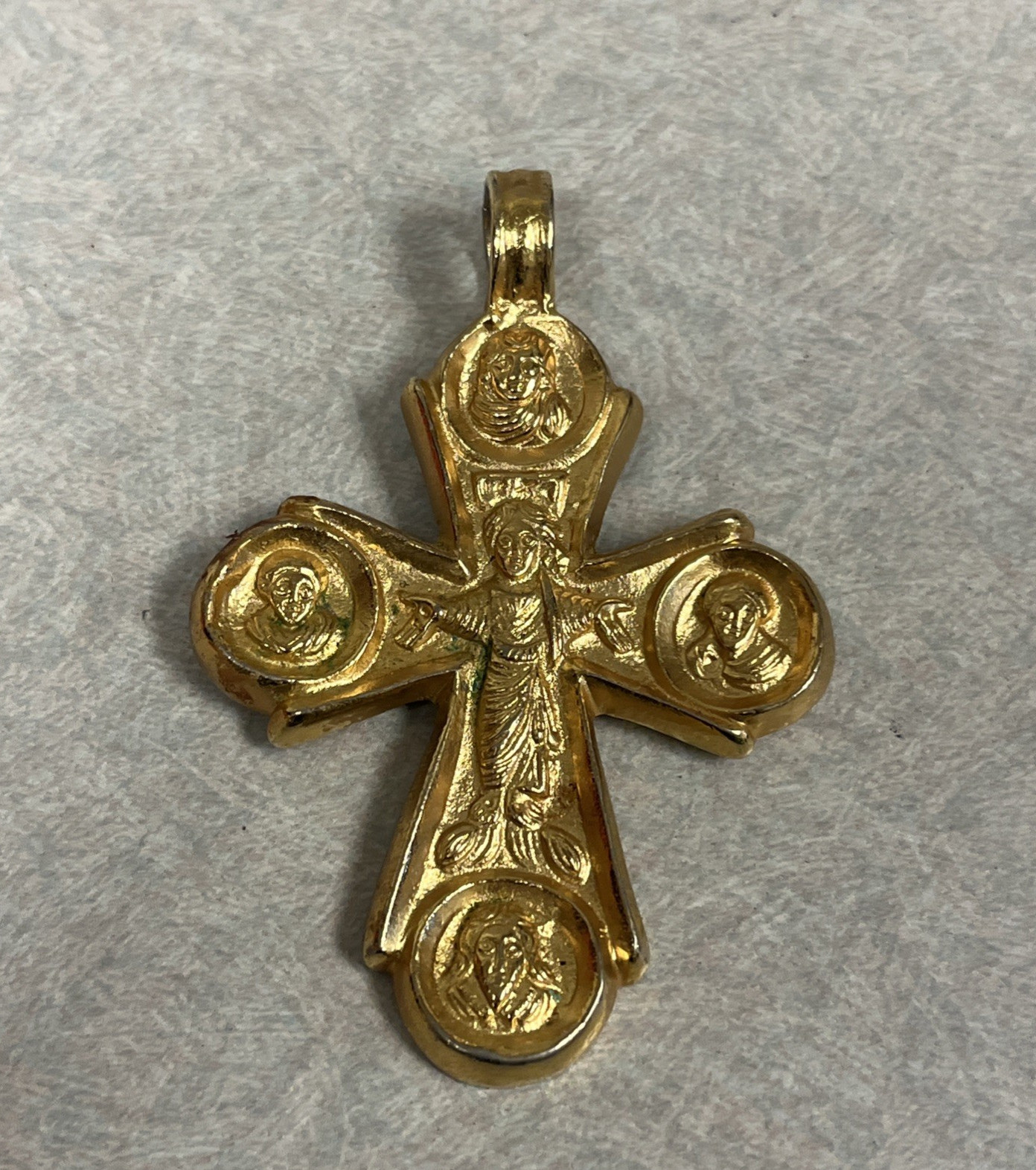 Alva Museum Replica Goldtone Byzantine Gothic Cross Pendant