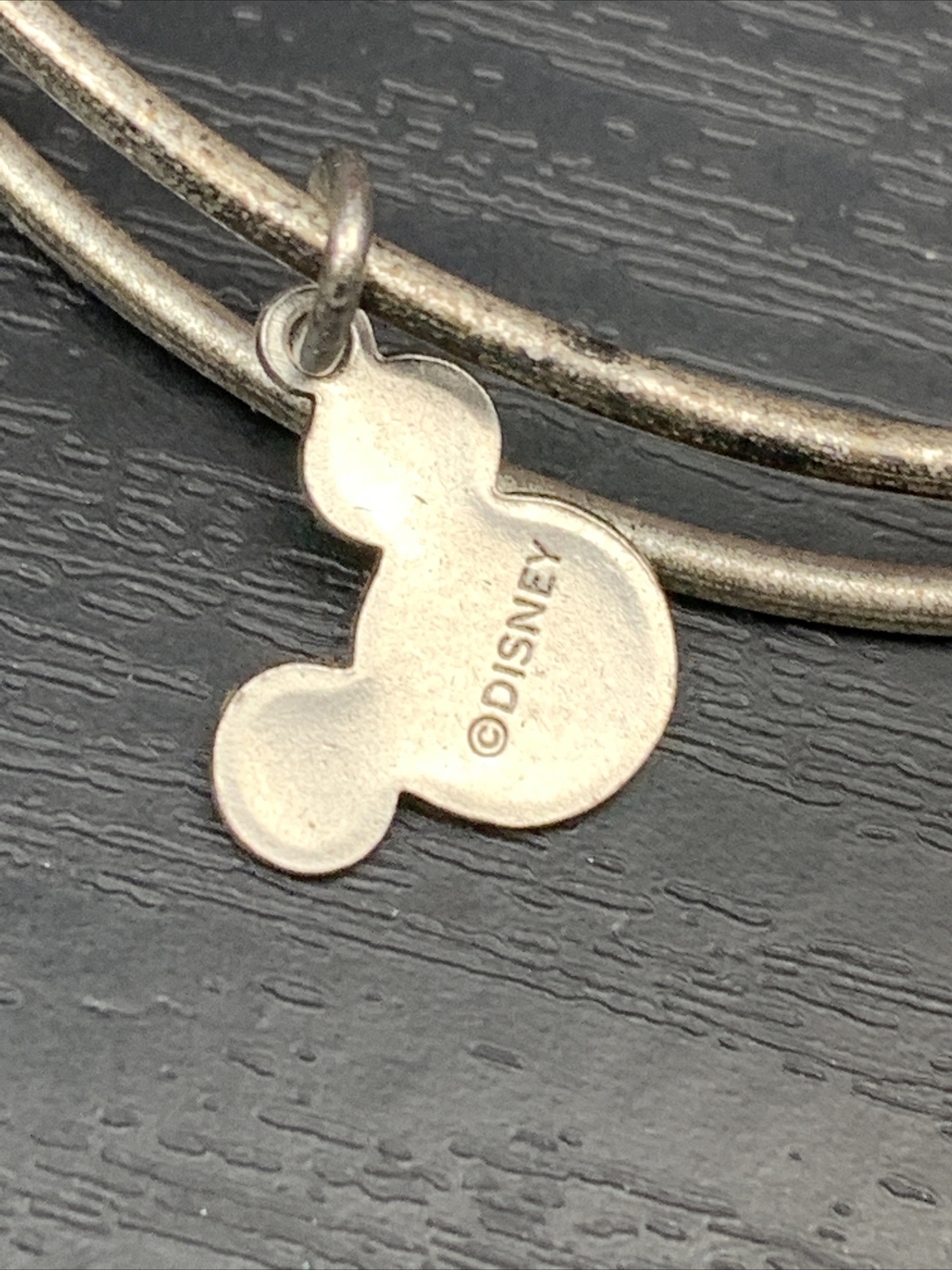 Vintage ALEX AND ANI Bracelet 2013 Letter Initial Monogram M With Micky Mouse