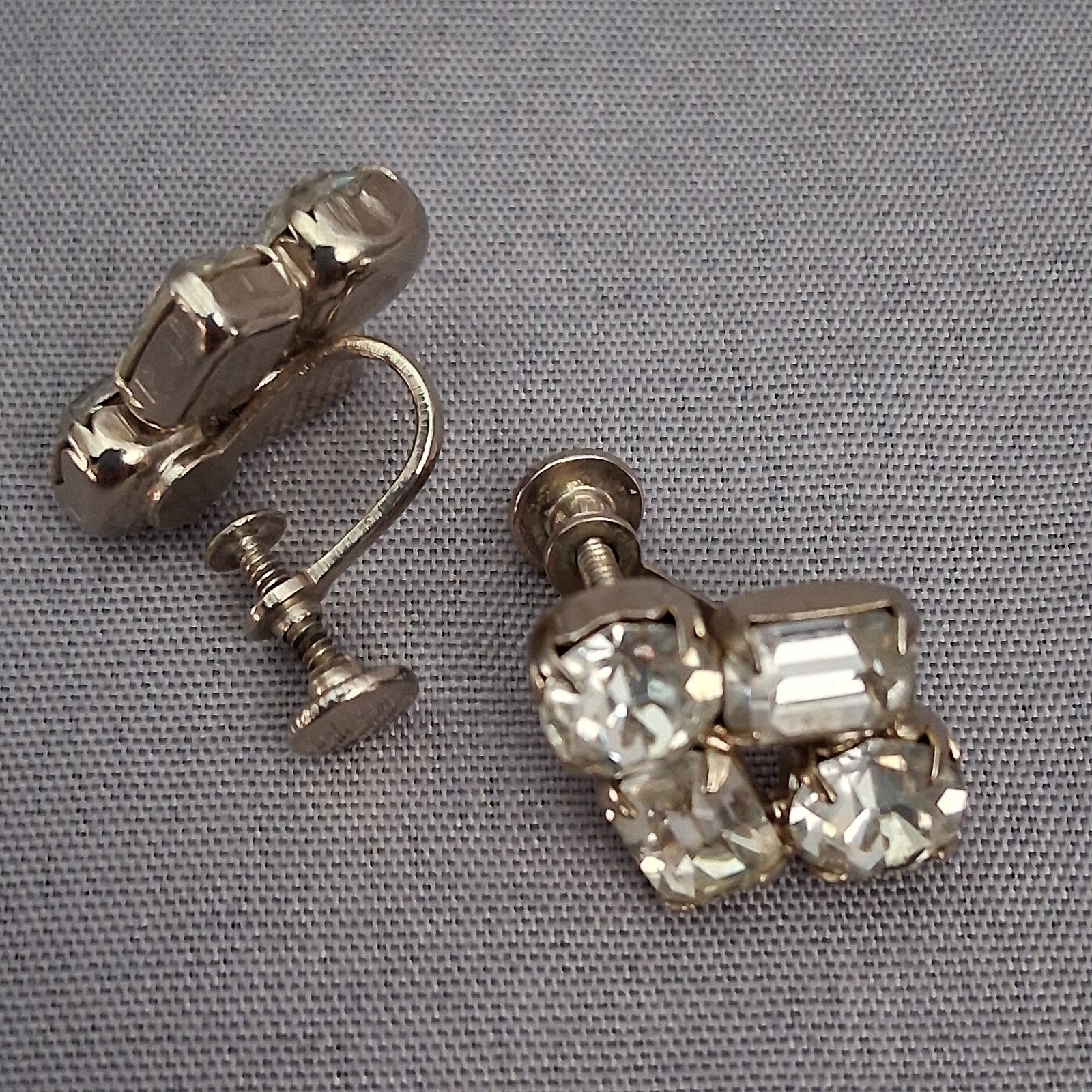 Vintage Lot Of 10 Earrings Clip on Screw Back Faux 60’s 70’s 80’s 90’s