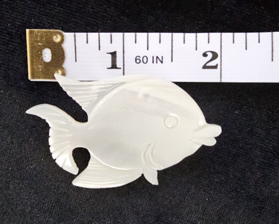 Vtg Lot Nautical Carved Mother of Pearl Sea Life Brooches Seahorse Fish Dolphins