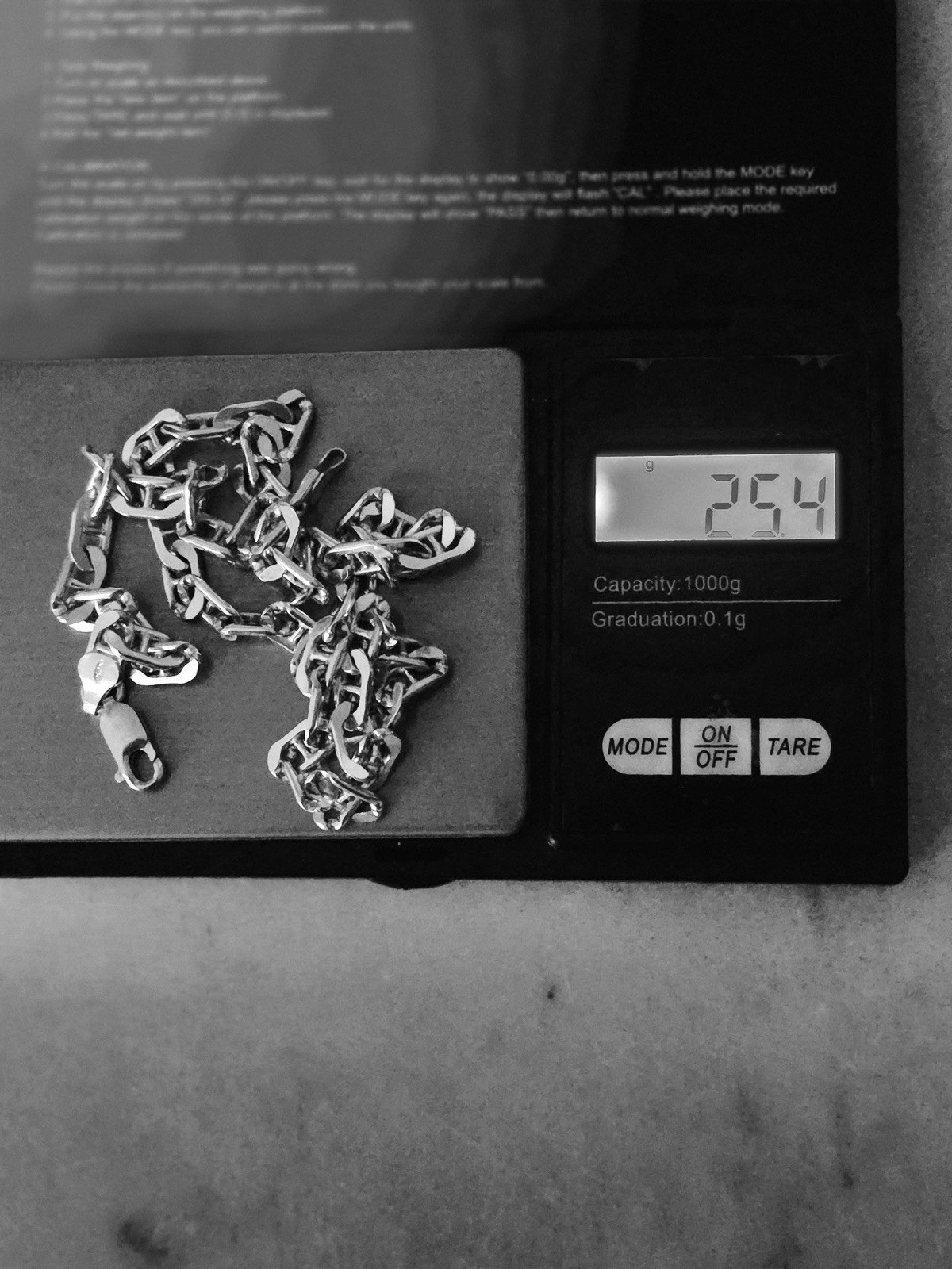 Vintage 925 Italy Sterling Silver Anchor Mariner Chain Necklace 18” 6.6 mm 25g