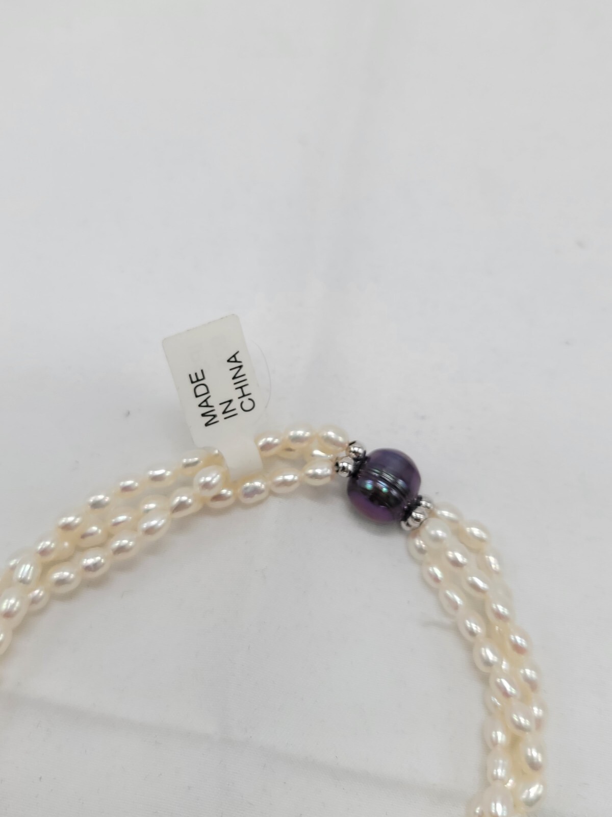 IPS Pearl 3 Strand Sterling Silver Necklace HSN Jewelry New In Box