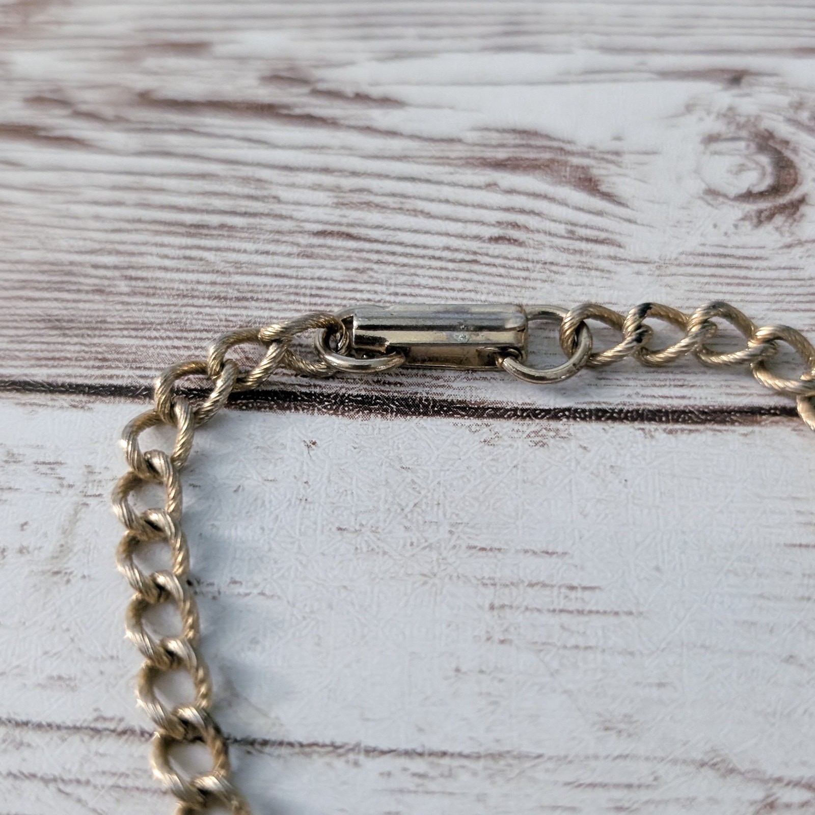Vintage Bracelet – Gold Tone with Gardening Charms – Tarnished