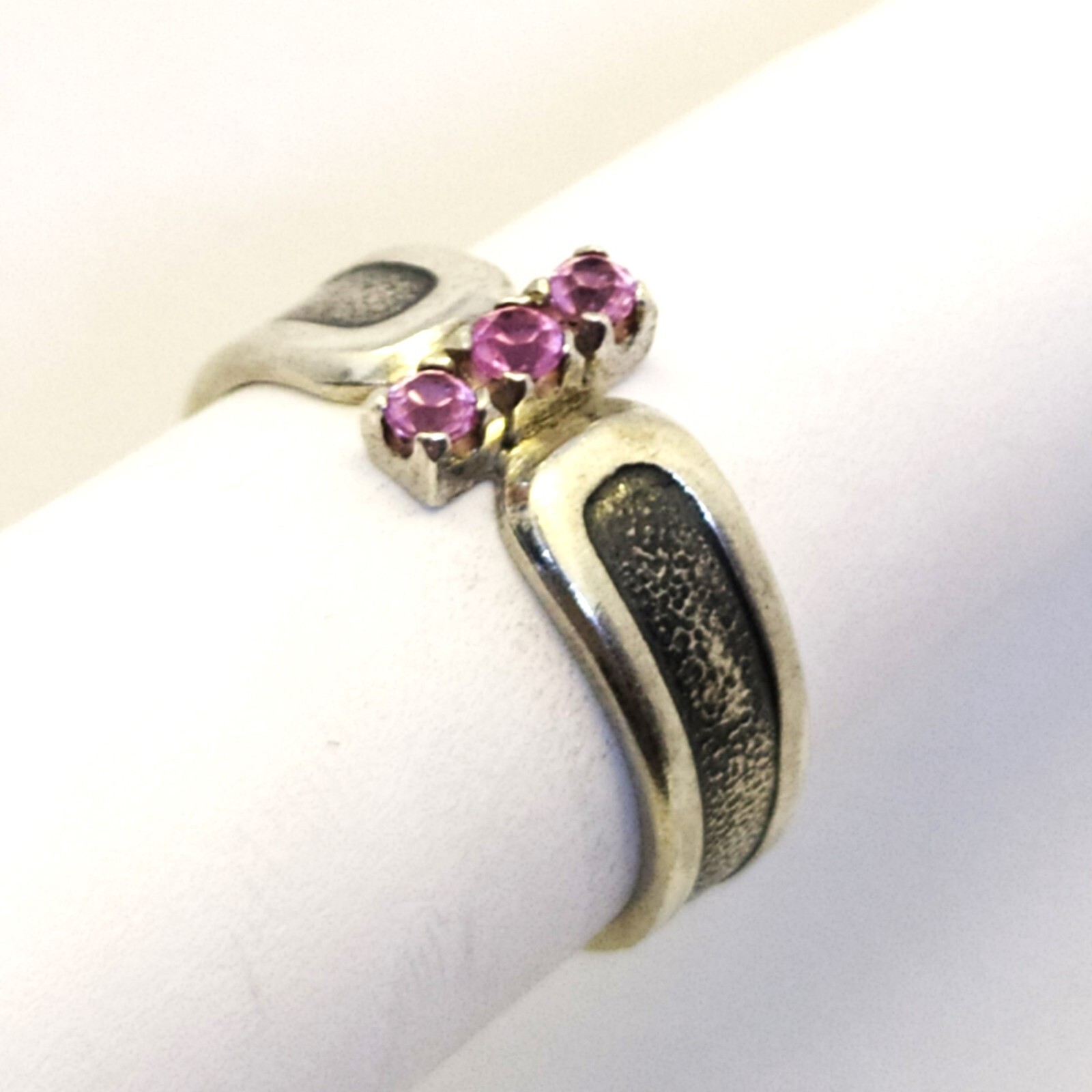 Vintage Luxury RING Silver 925 with Chic Bright Stones -size: 8US (18.5mm) | #46