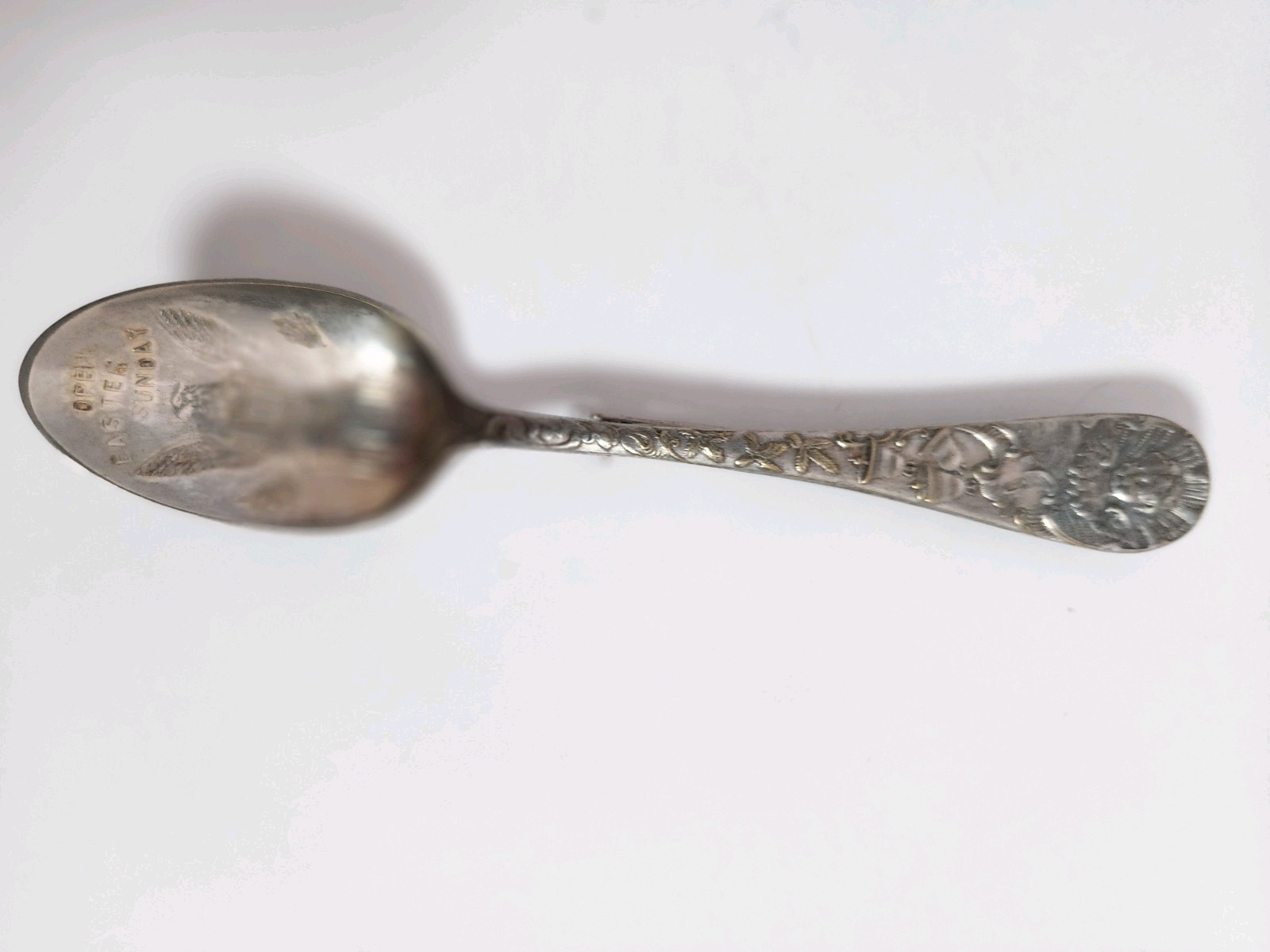 1900 Open Easter Sunday USA Vintage Souvenir Spoon Collectible