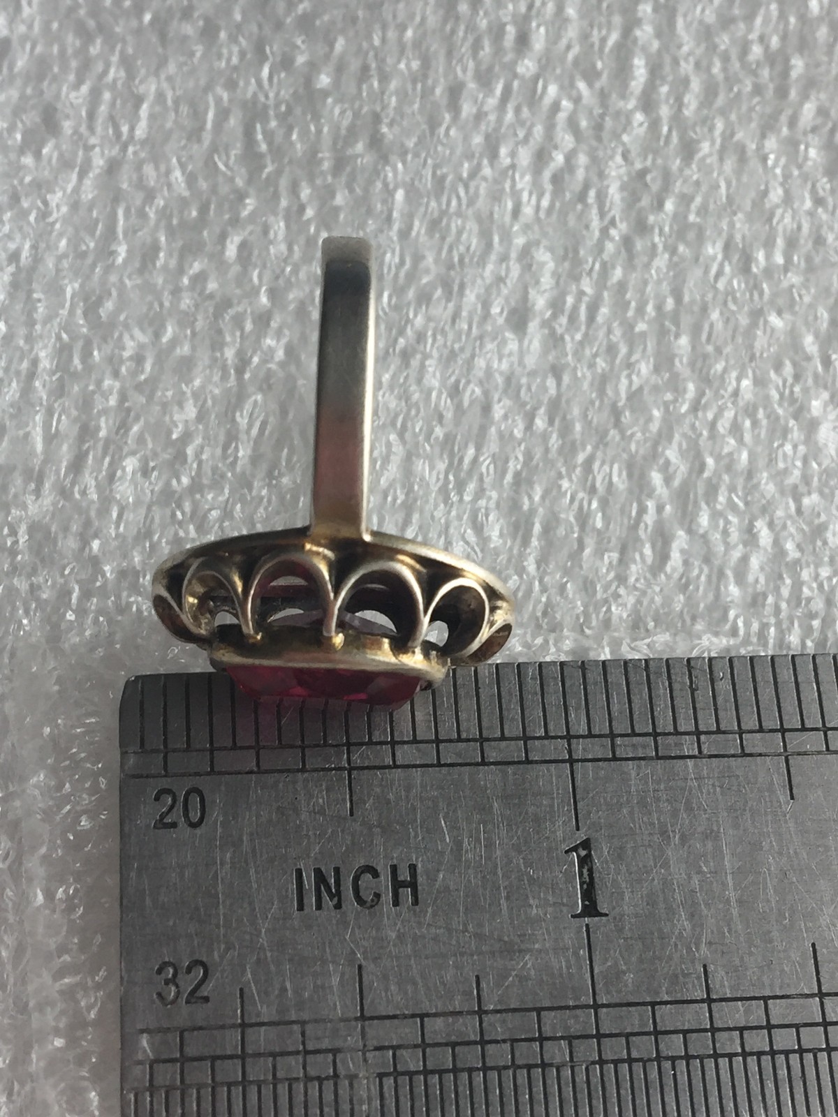 Tourmaline Rings silver 875 Russian Soviet Silver vintage USSR